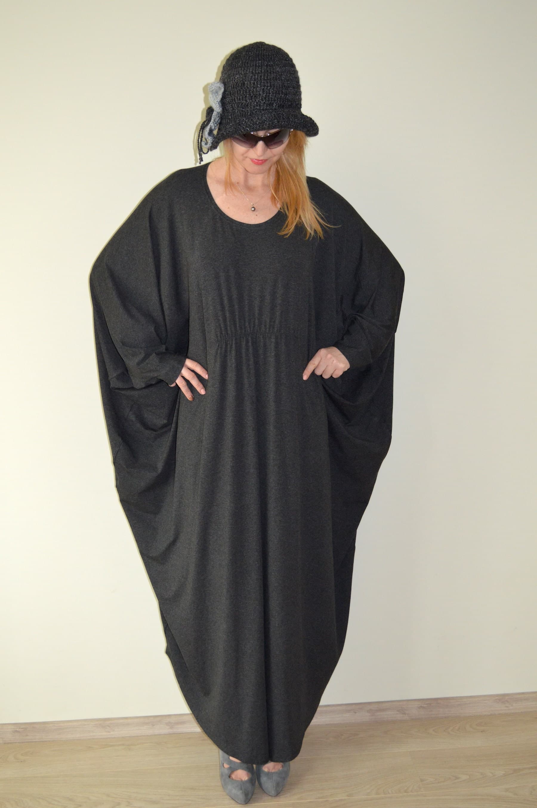 Abaya Dress/ Elegant Kaftan/ Maxi Dress/ Caftan/ Party Dress/ Plus Size Dress/ Long Dress, Casual Oversized Dress - image 4