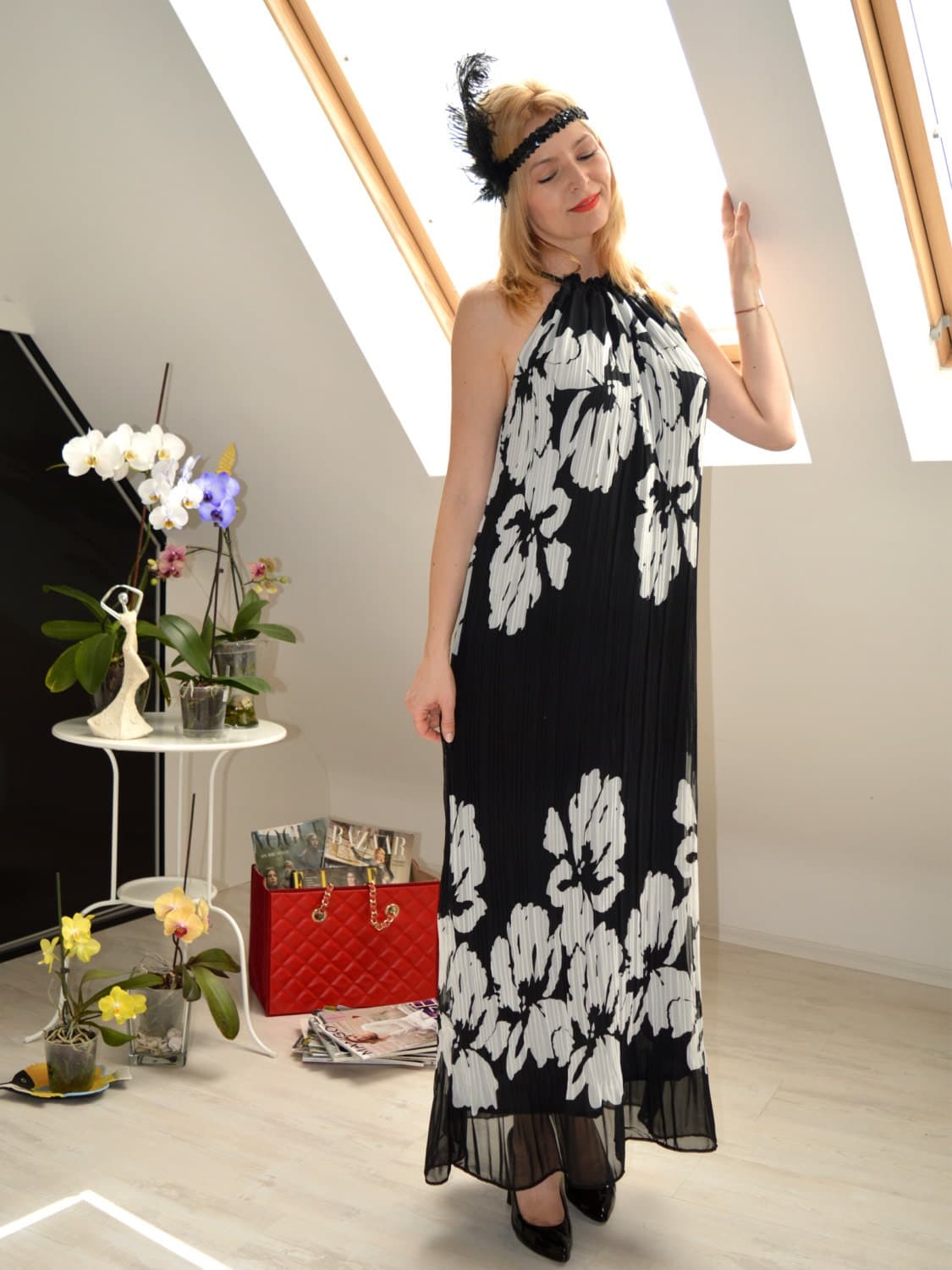 Elegant Maxi Dress, Floral Long Dress, Bridesmaid Dress, Designer Summer Dress - image 3