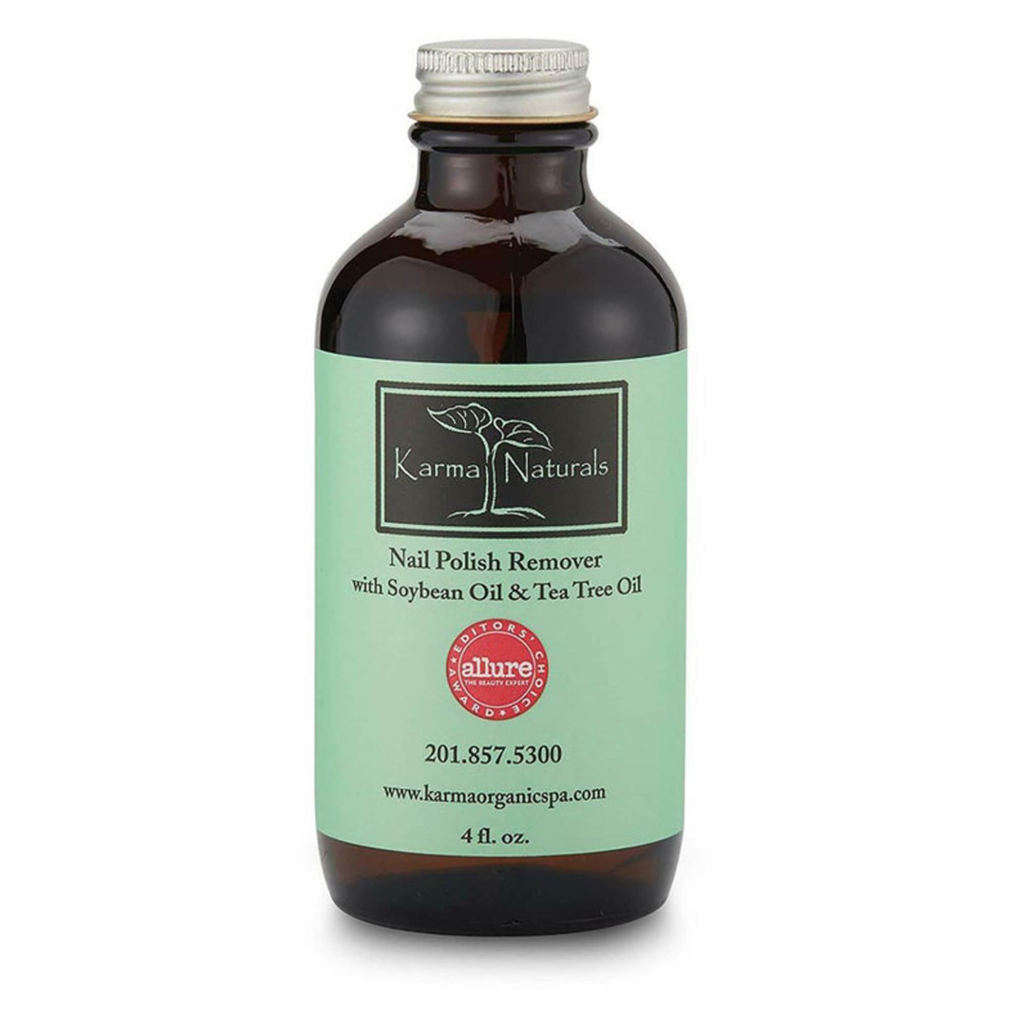 Karma Organic Nail Polish Remover-Tea Tree Oil based formula, moisturize and nourish nails