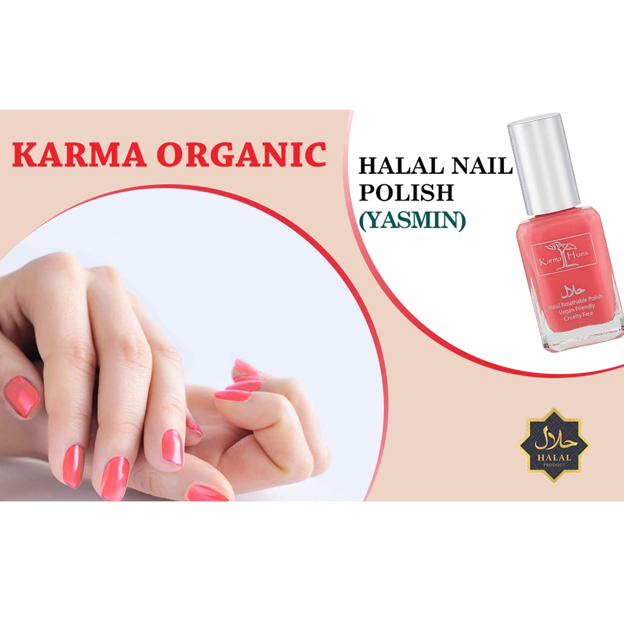 Karma Organic Halal Nail Polish – Vegan, Cruelty-Free, Wudu Friendly (YASMIN) - image 3