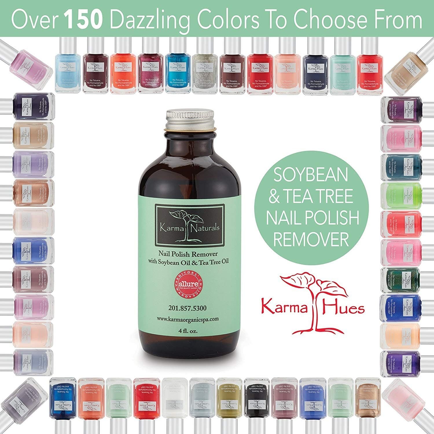 Karma Organic Nail Polish Remover-Tea Tree Oil based formula, moisturize and nourish nails - image 3