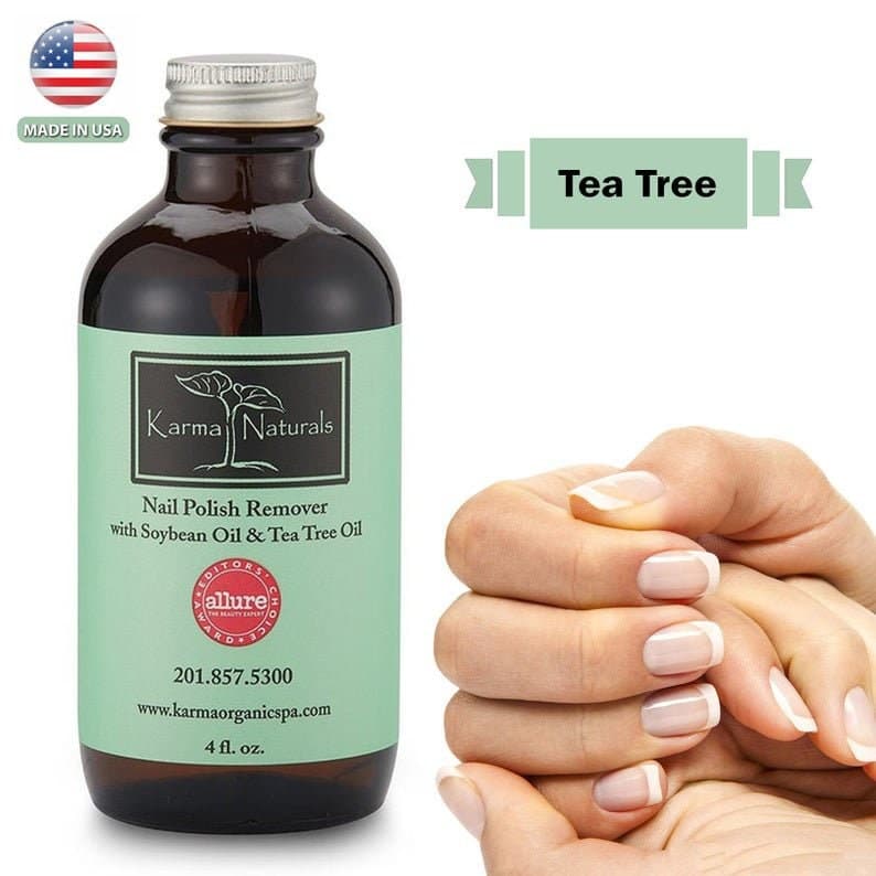 Tea Tree Nail Polish Remover – Vegan, Non-Toxic, Acetone Free