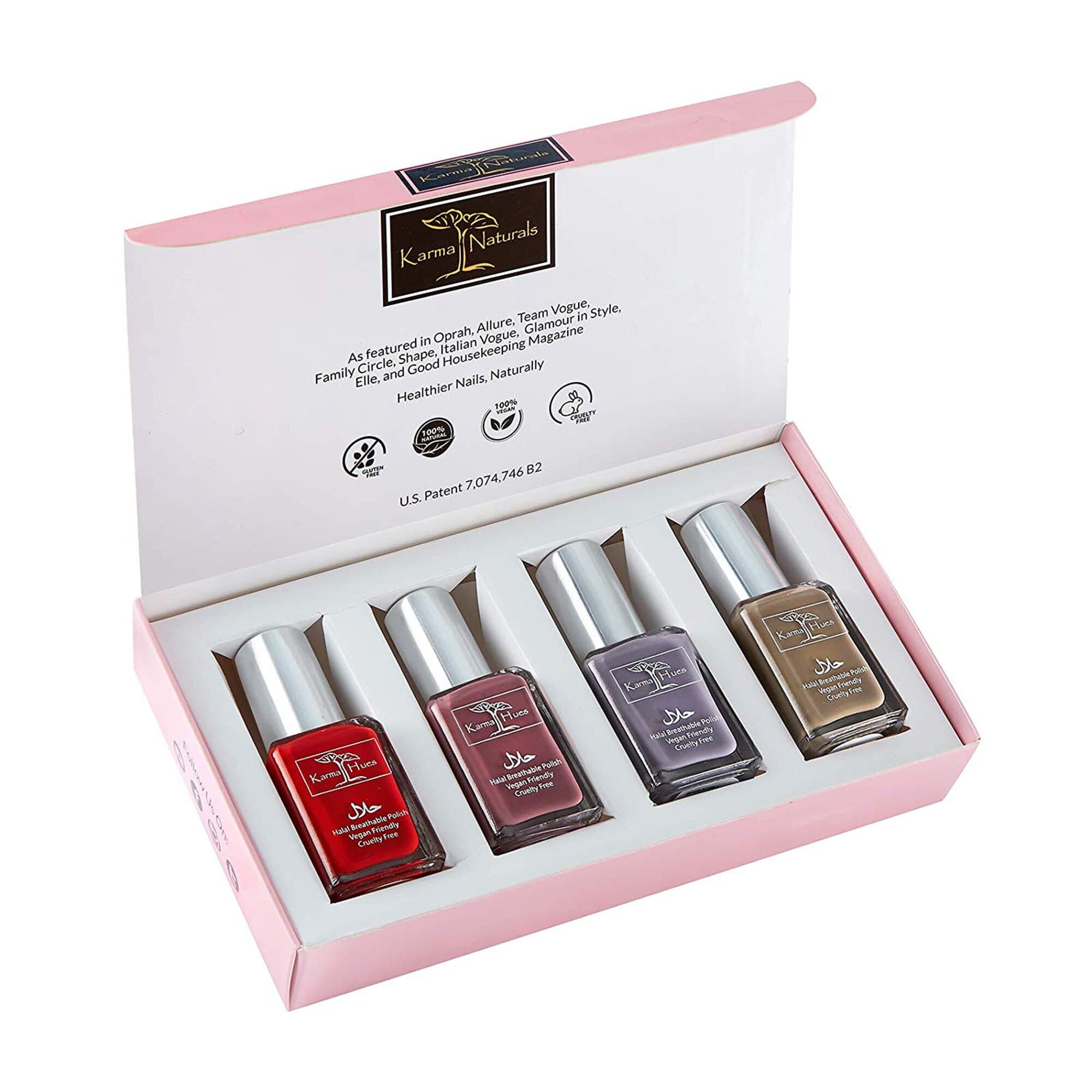 Christmas Nail Polish Gift Set, Halal Certified Vegan Colors