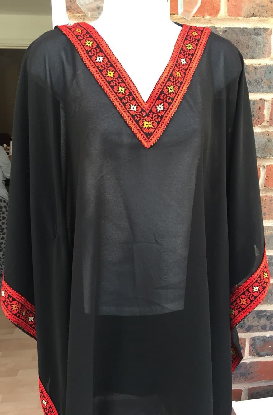 Palestinian Embroidery / Cross Stitch tunic in different colours