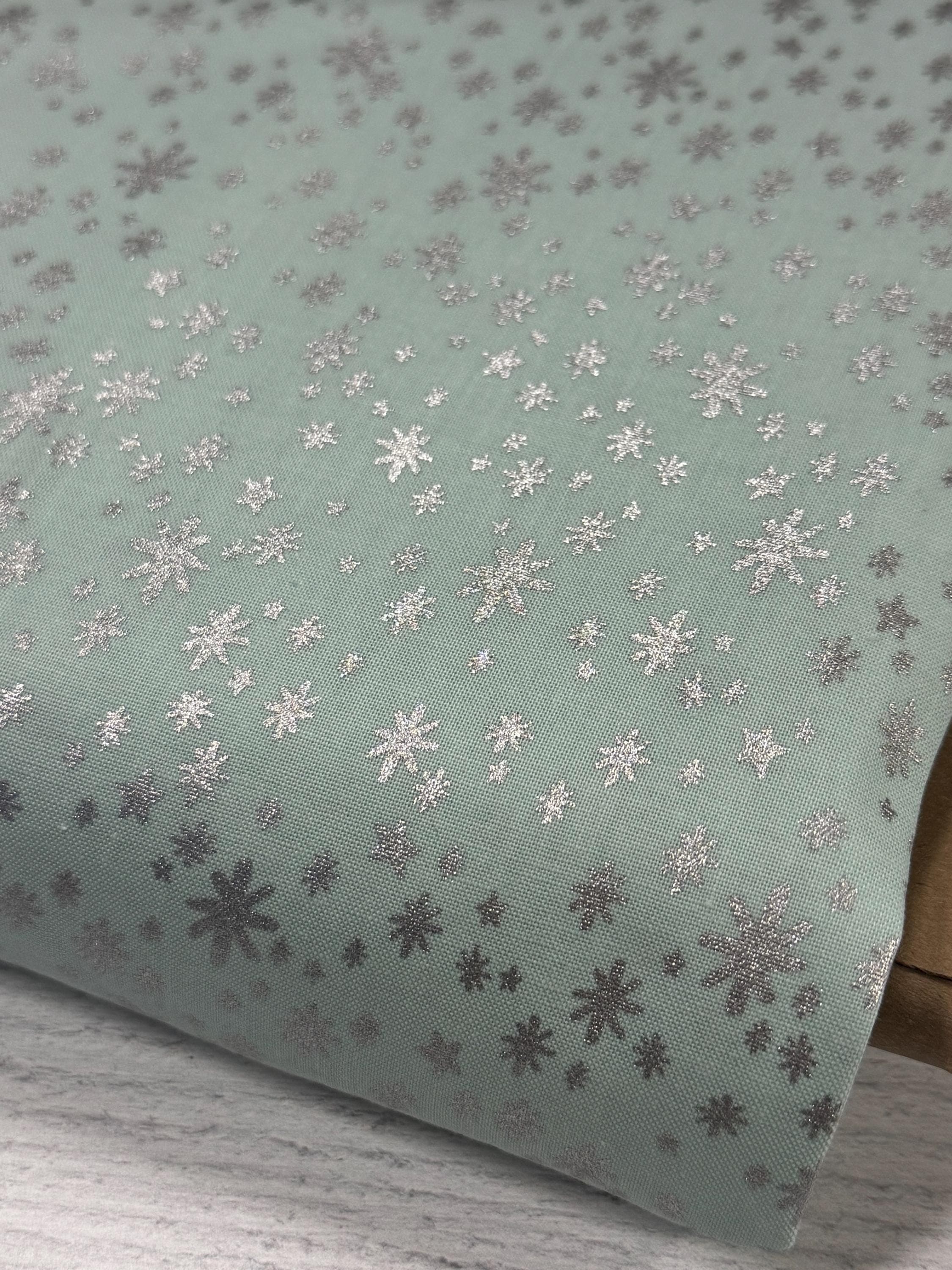 Holiday Classics, Starry Night, Mint Silver-Metallic Fabric, RP607-MI1M,Rifle Paper Co,Cotton and Steel, sold by the 1/2 yard or the yard - image 3