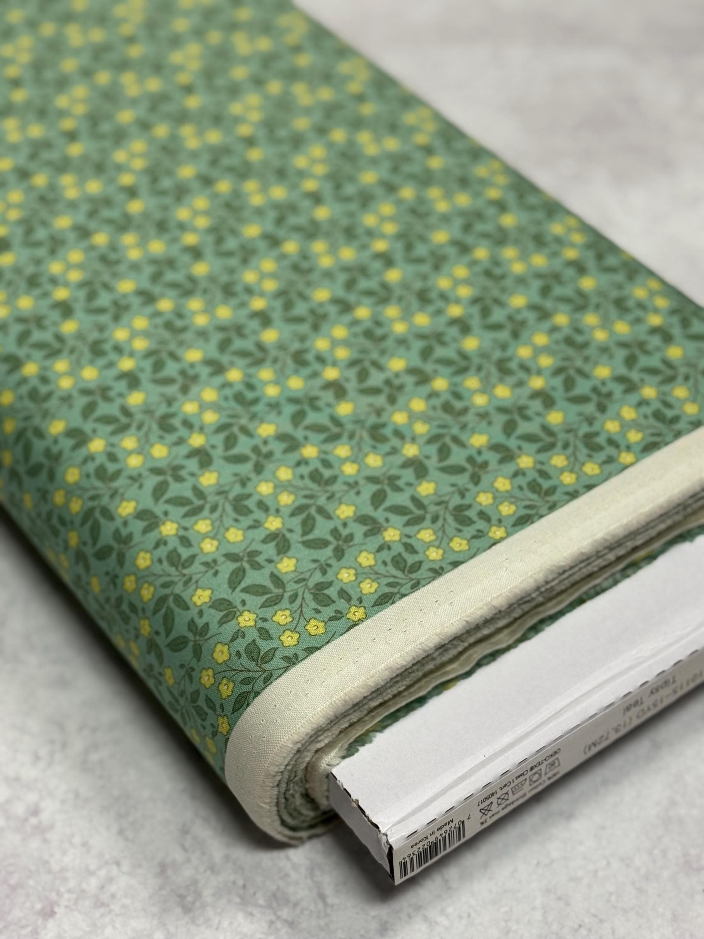 Sunday Brunch, Tipsy in Teal, Tilda Fabrics, by Tone Finnanger, sold by the yard - image 3