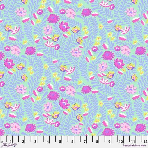 Untamed, By Tula Pink, Flowerfield, in Cosmic, sold by the 1/2 yard or the yard