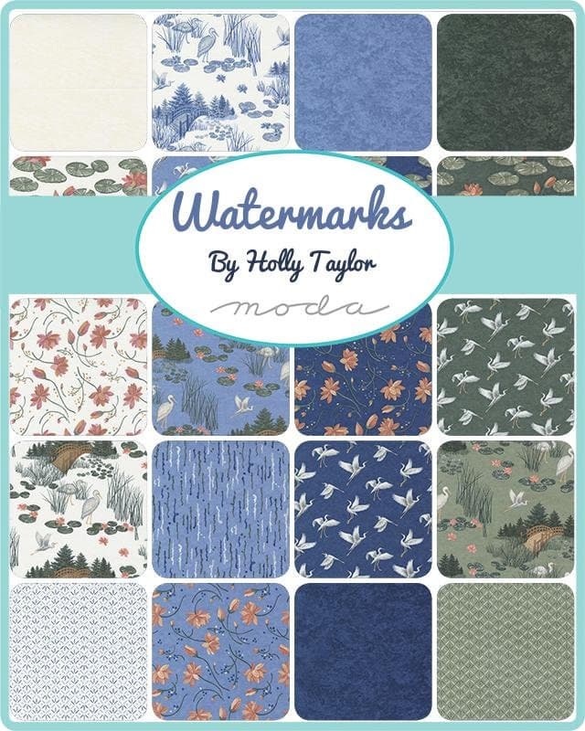 Watermarks Mini Charm Pack 42 Pieces by Holly Taylor for Moda 6910MC - image 3