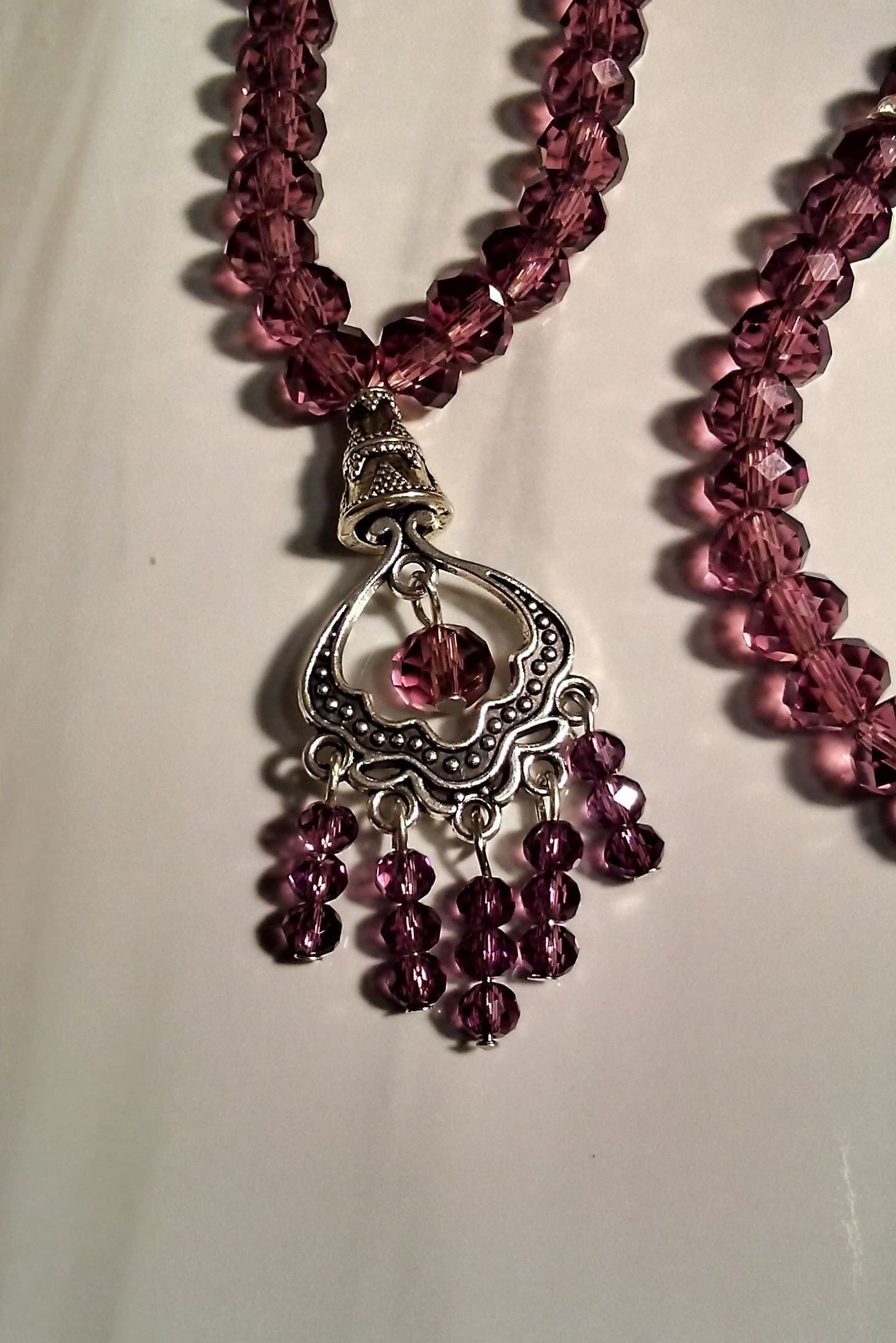 99 Burgundy Crystal Tasbih - image 5