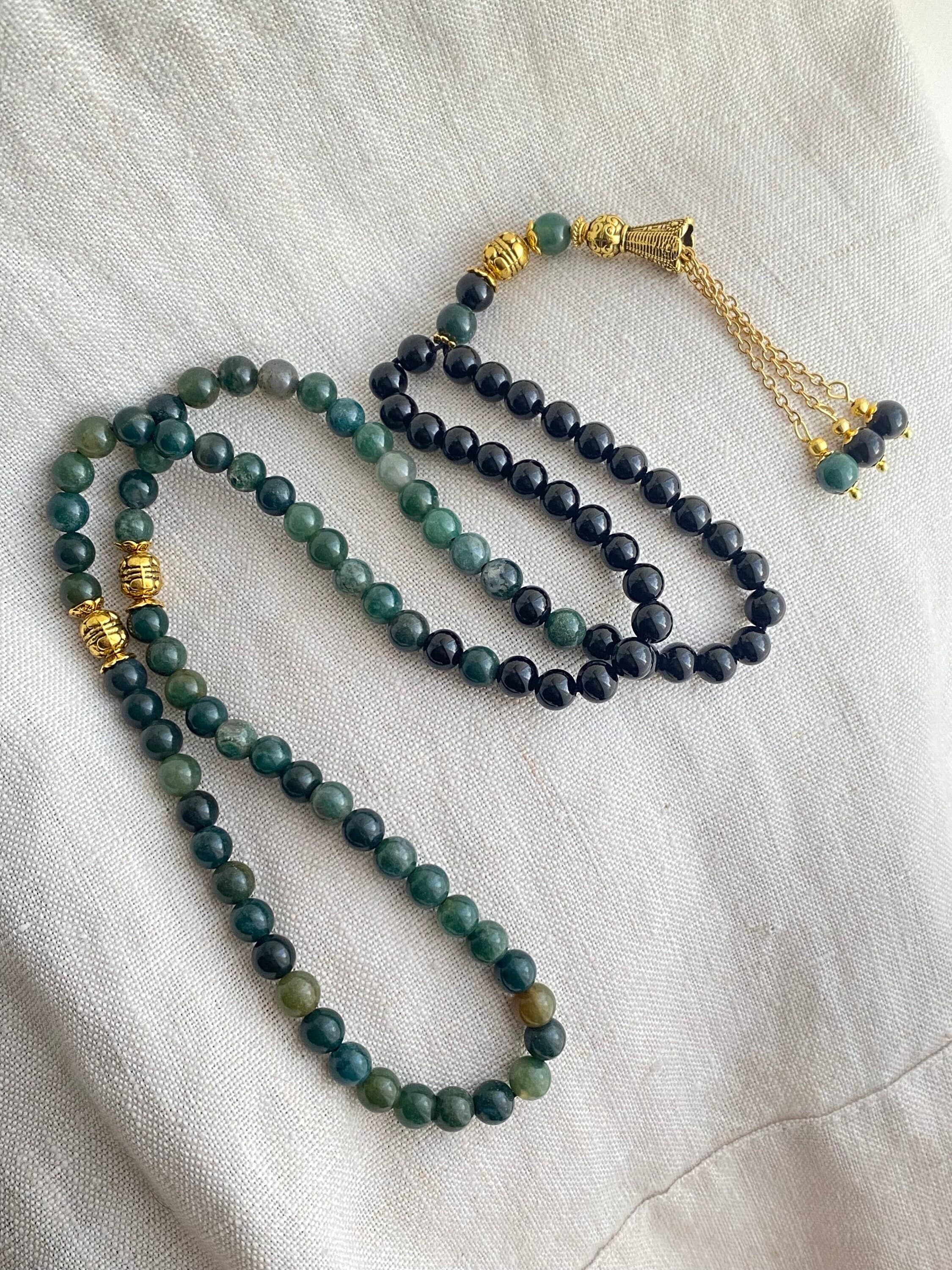 Natural stone Mahogany obsidian gemstone tasbih. - image 3
