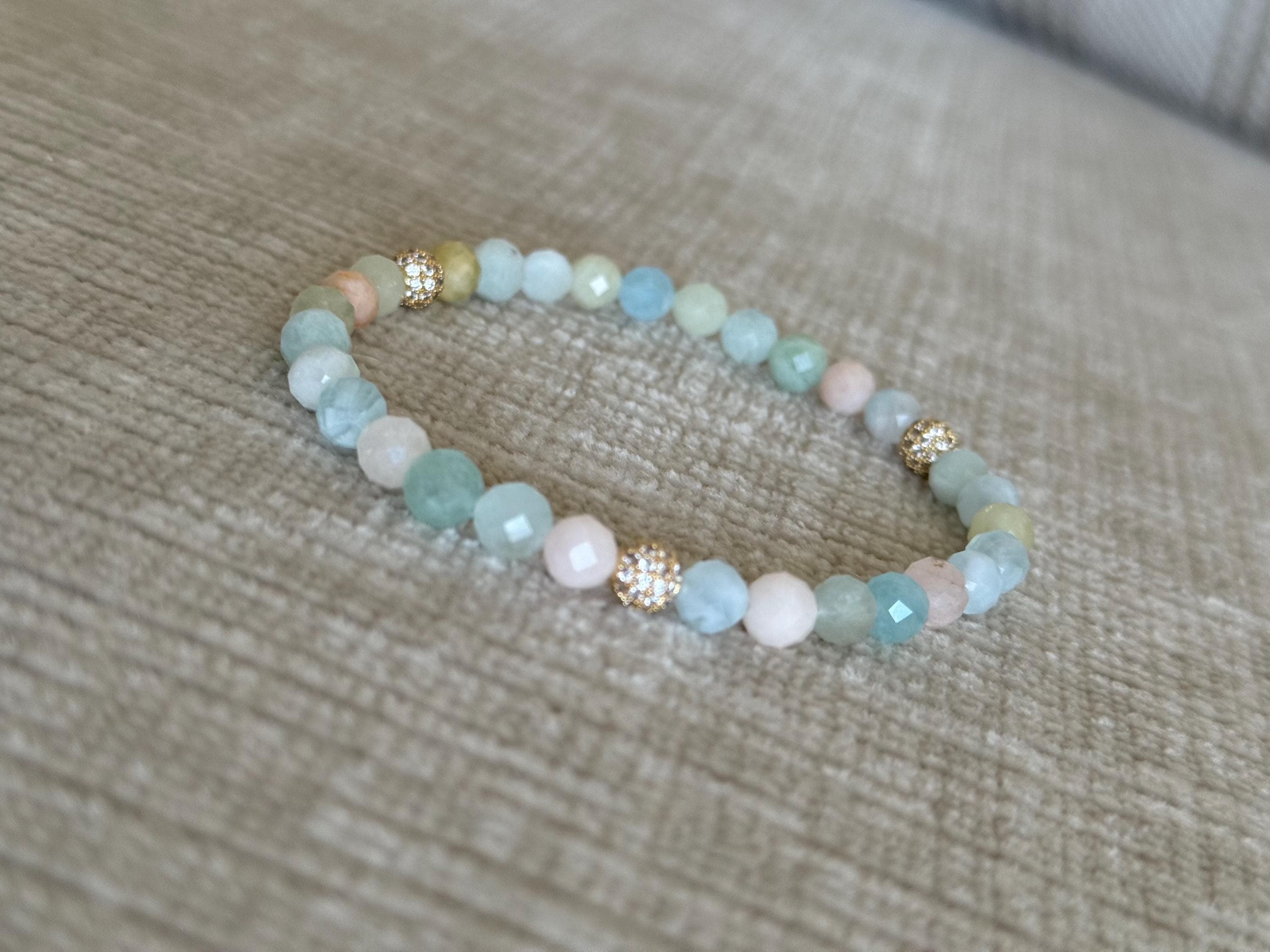 Morganite tasbih bracelet - image 4