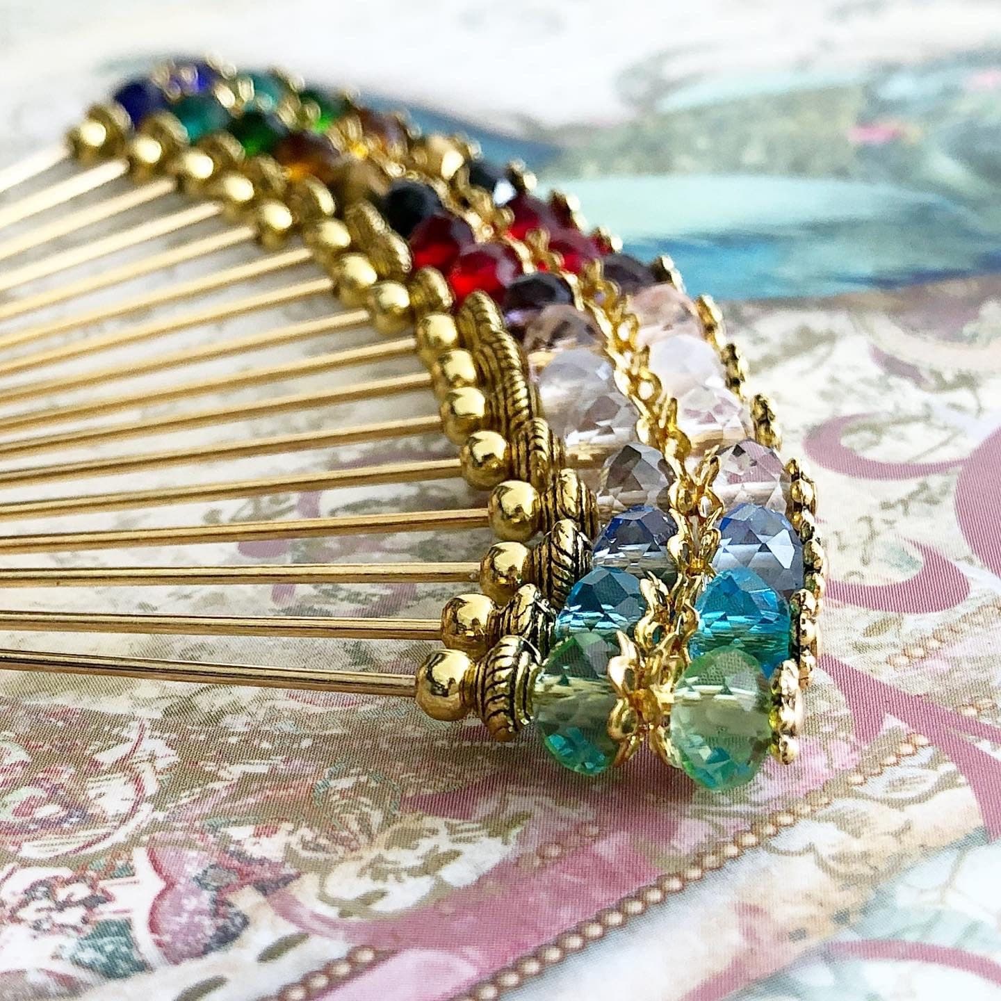 Crystal Hijab Pin: Gem Scarf Brooch, Hat Pin - image 3