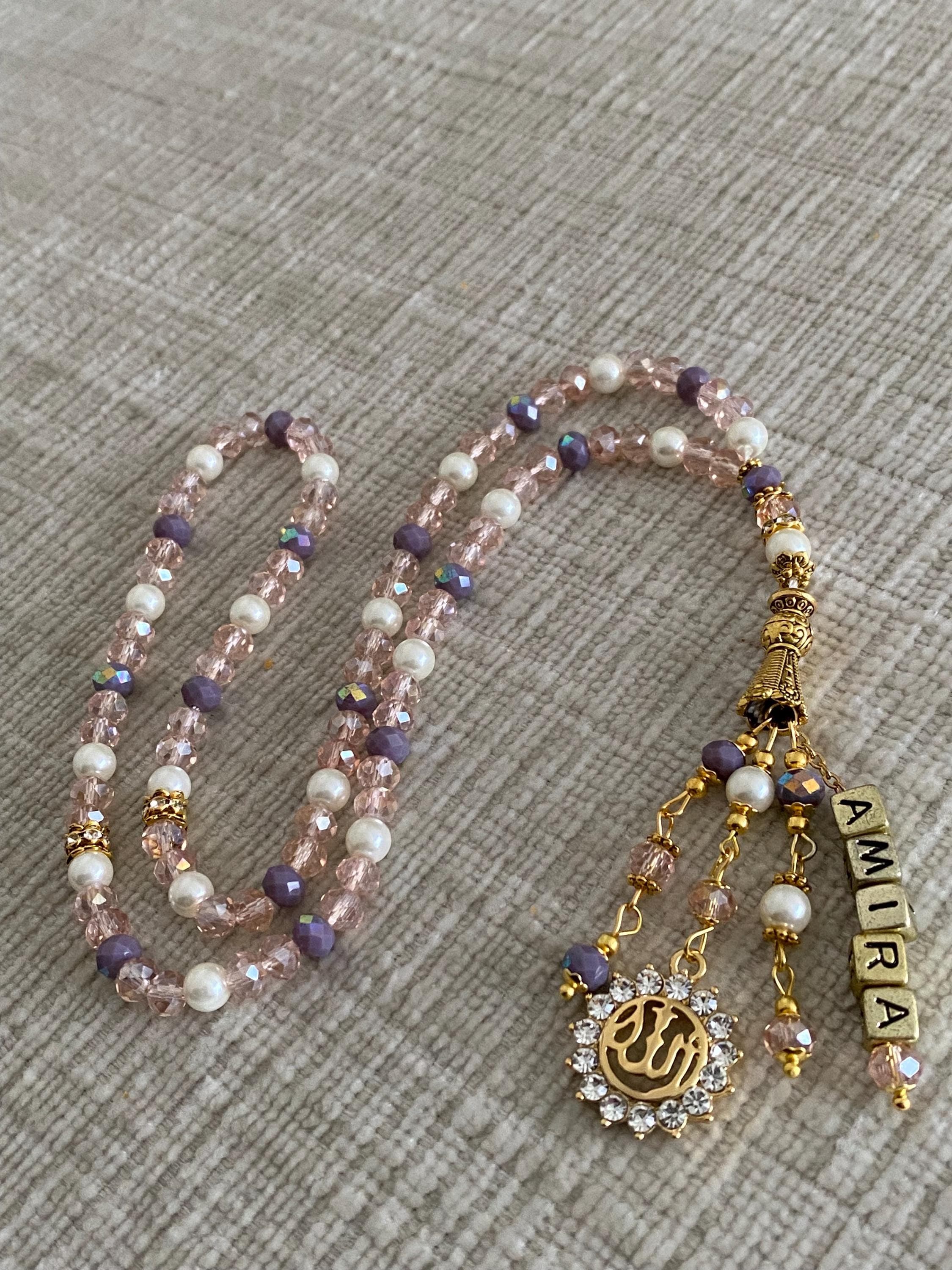 Tasbih with pearls and crystals