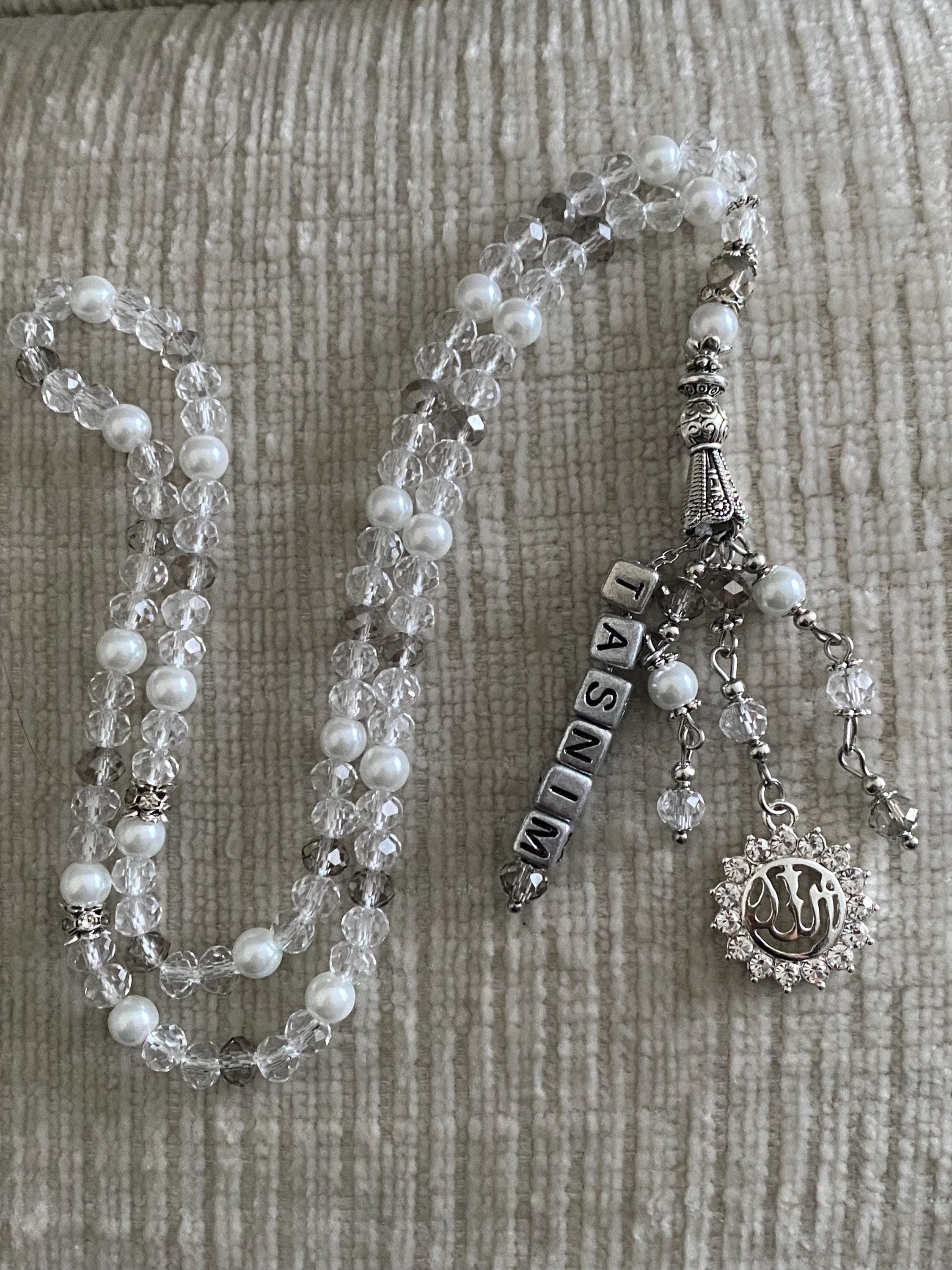 Tasbih with pearls and crystals - image 4