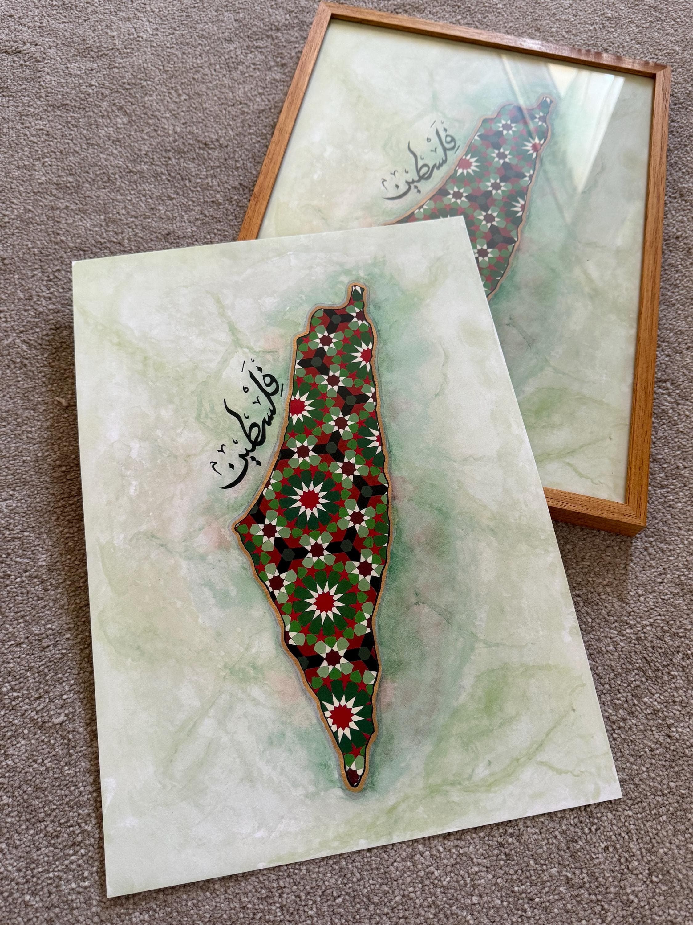 Palestine map art print - image 3