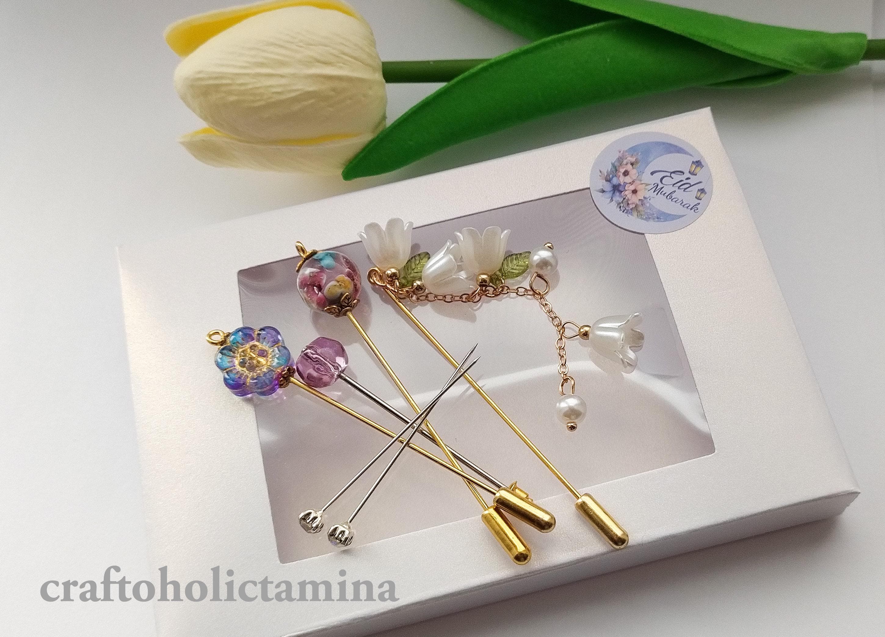 Muslimah Gift - Eid Gift - Ramadan - Hijab Pins - Jewellery Set In Gift Box - image 3