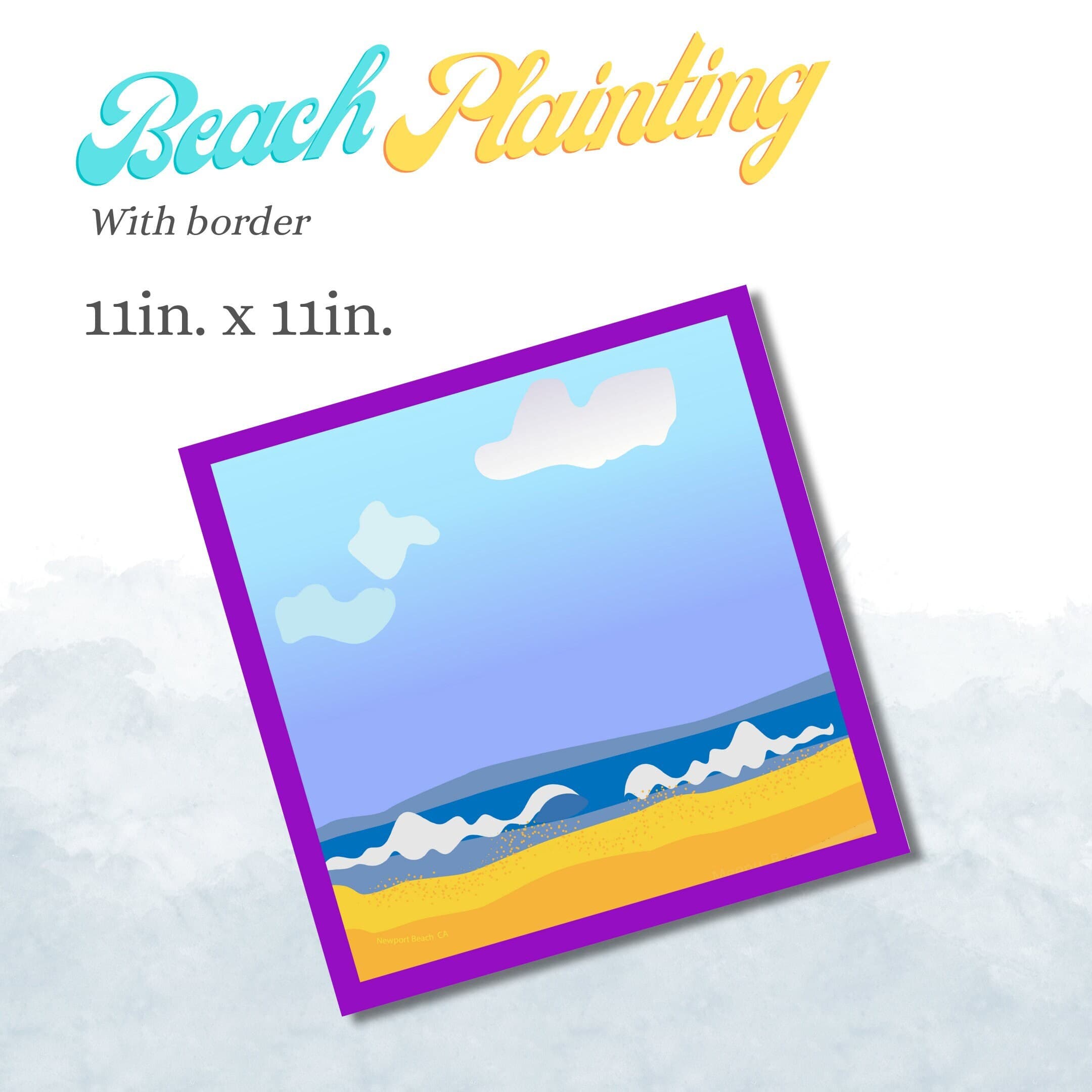 digital beach wall painting california beach vibes soft sunset california vacation original downloadable seaside art ocean waves sand dunes