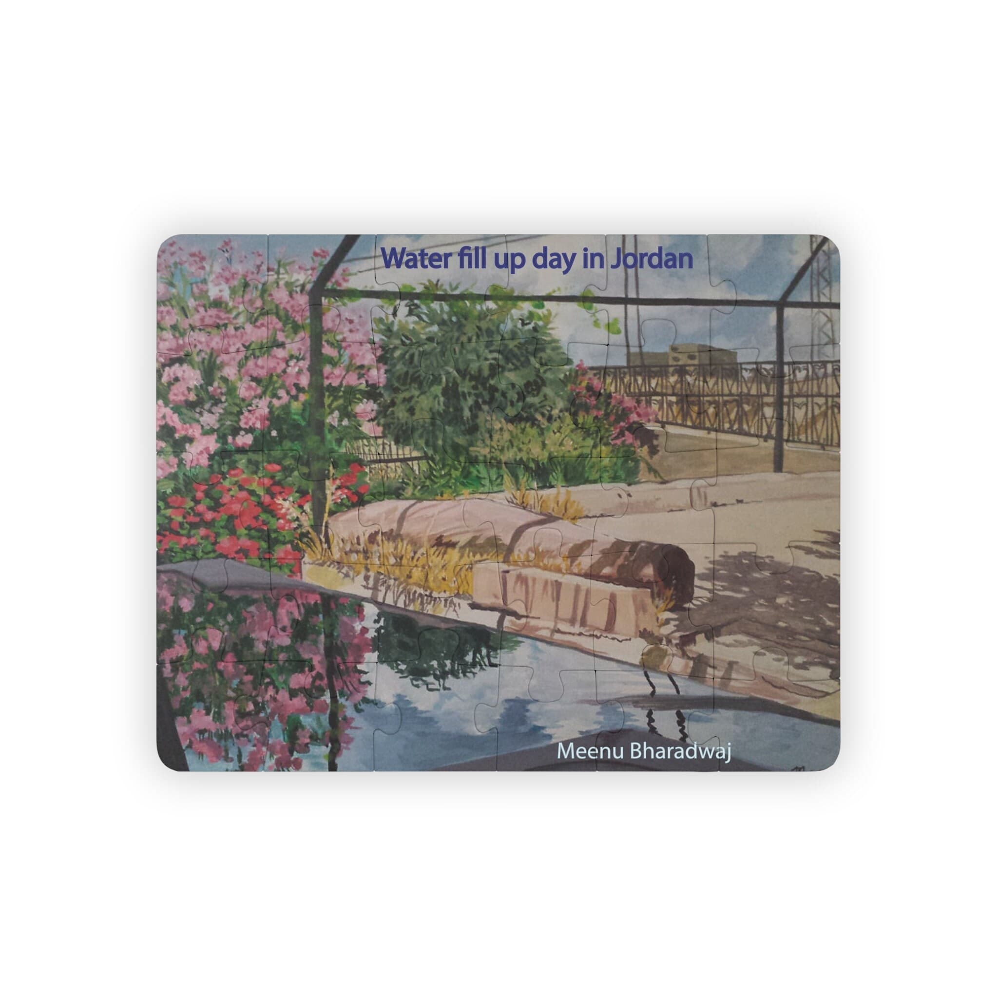 jordan jigsaw puzzle middle eastern scenery cultural backyard water tank outdoor landscape nature beauty jordanian garden flower - image 4