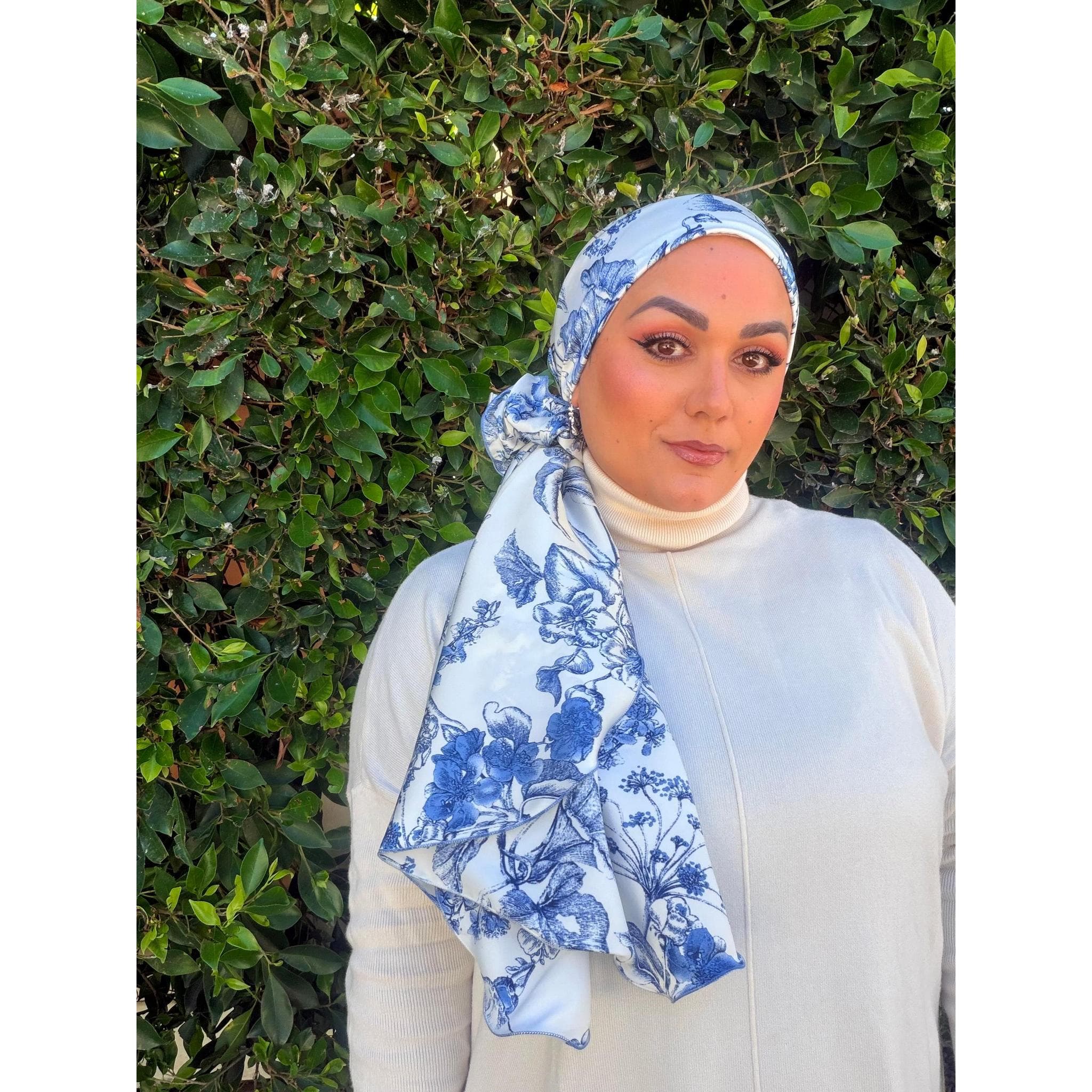 Rinati Lakel - Yom Yom, Blue & White Toile-Specialty Items-The Little Tichel Lady