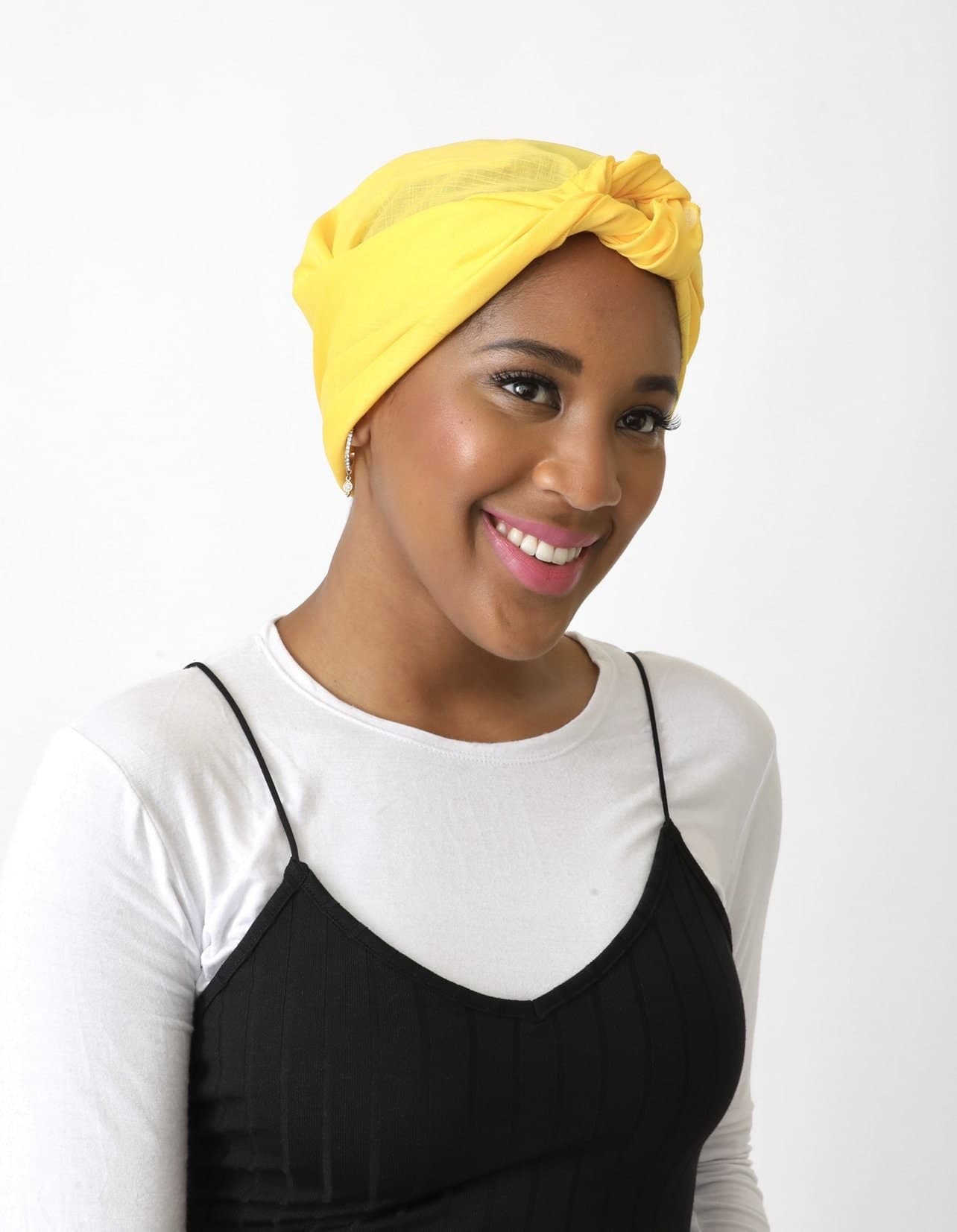 Cotton Square Head Scarf for Women, Sunshine Yellow, Bandana Head Covering, Light Weighted Tichel, Cancer Gift, Chemo Headwear Hair Kerchief - image 3