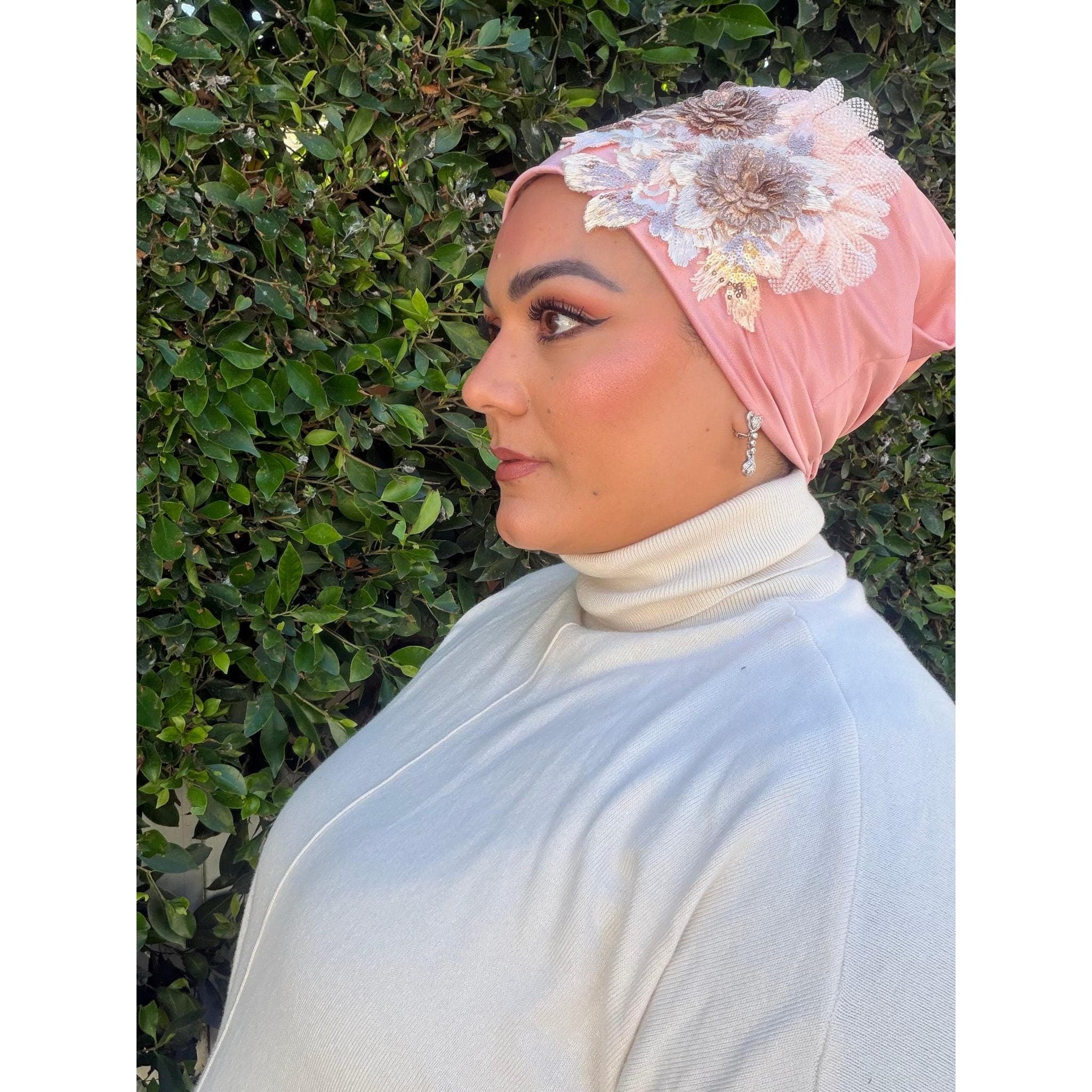 Elegant Slip-On Headcover - Rose Gold-Specialty Items-The Little Tichel Lady
