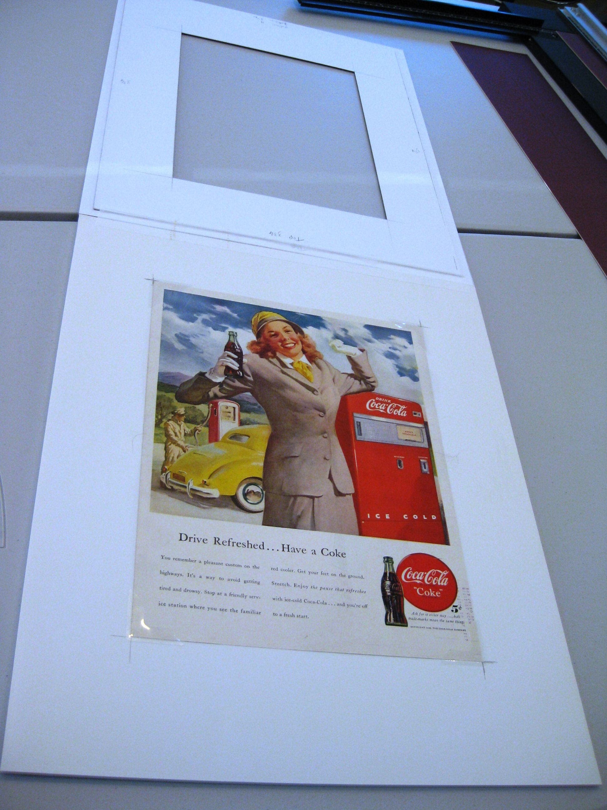 1948 Coca-Cola Ad, Matted Vintage Print (16x20) - image 4