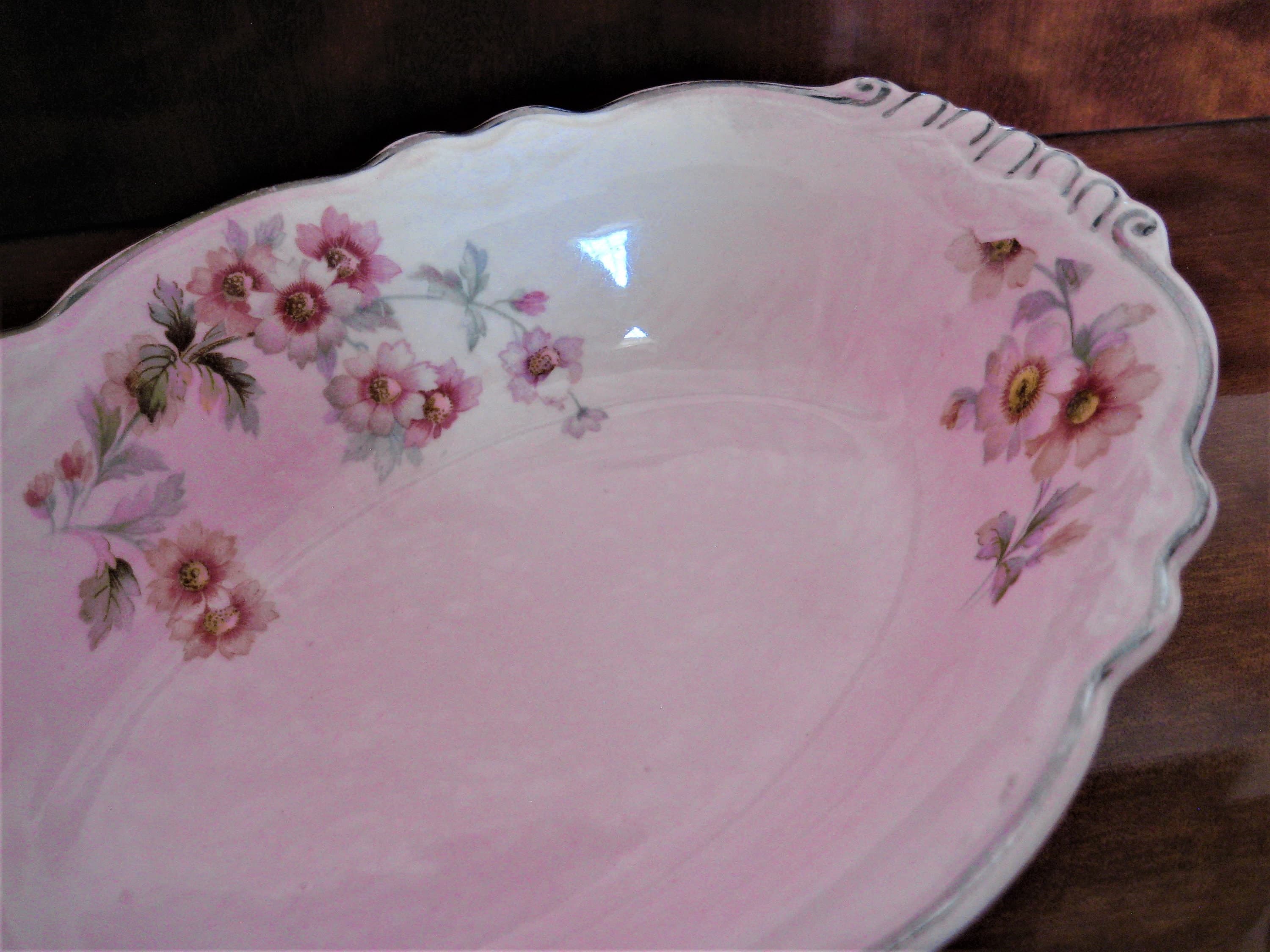 Vintage Homer Laughlin Oval Serving Bowl, Virginia Rose Pattern - image 5