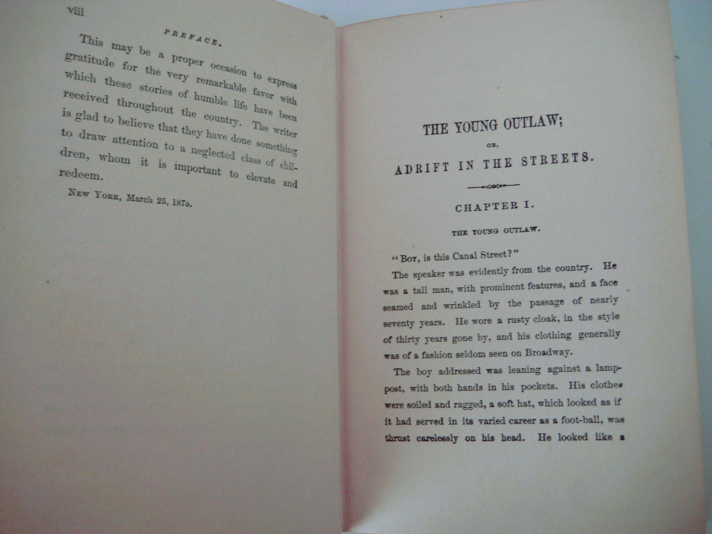 The Young Outlaw, 1875 Antique Hardcover Novel, Horatio Alger Jr. - image 5