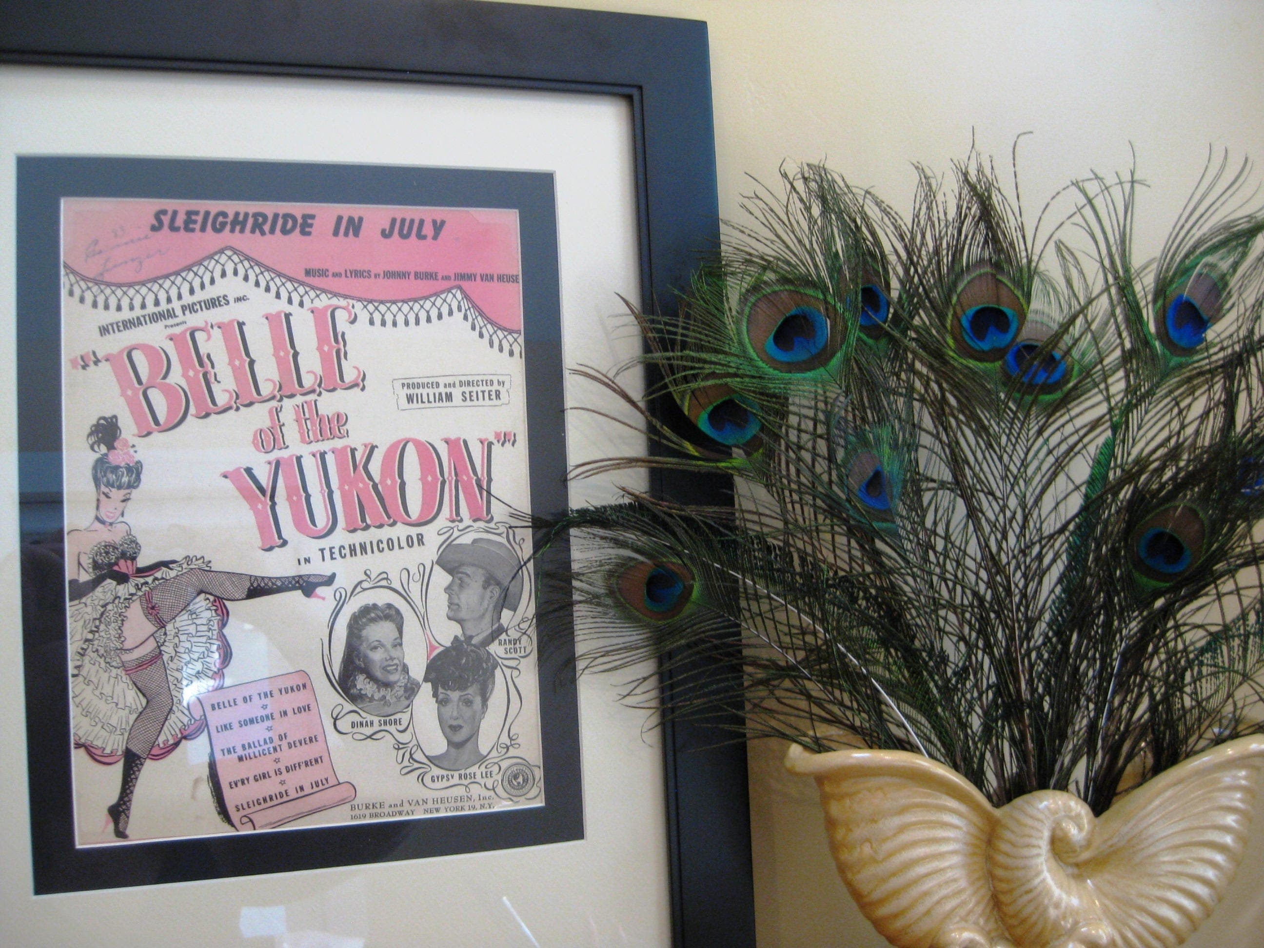 Vintage Belle of the Yukon Sheet Music, 1944, Matted Wall Art - image 4