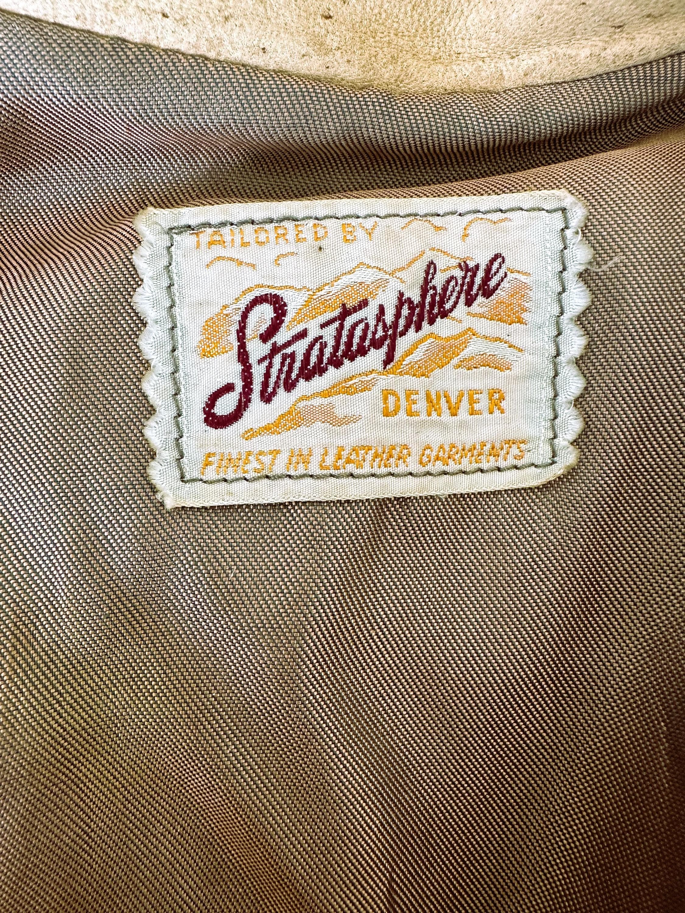 Fringed Leather Jacket, Western Cowboy Style, STRATASPHERE Denver, Vintage Boho Design - image 3