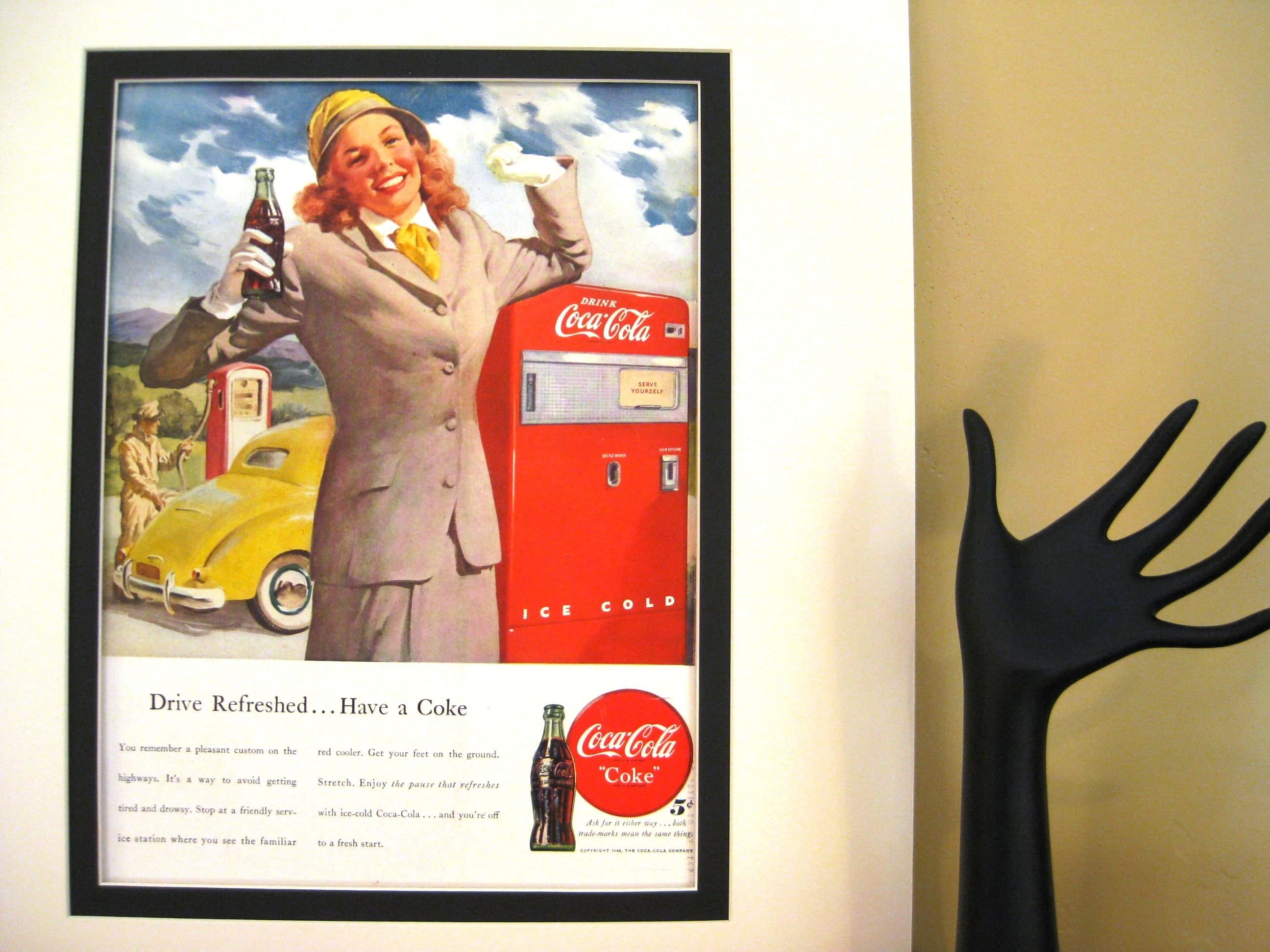 1948 Coca-Cola Ad, Matted Vintage Print (16x20)