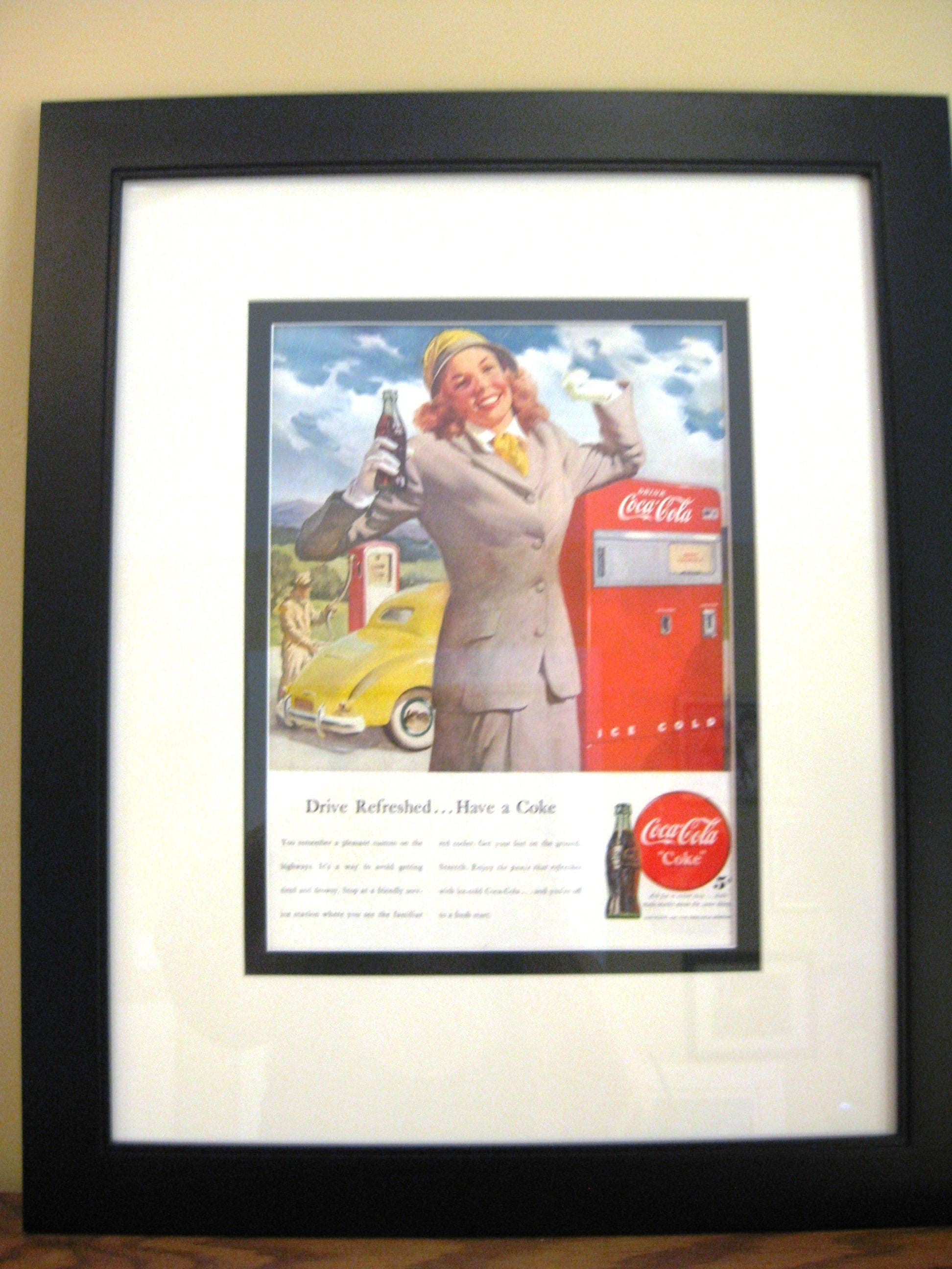 1948 Coca-Cola Ad, Matted Vintage Print (16x20) - image 3