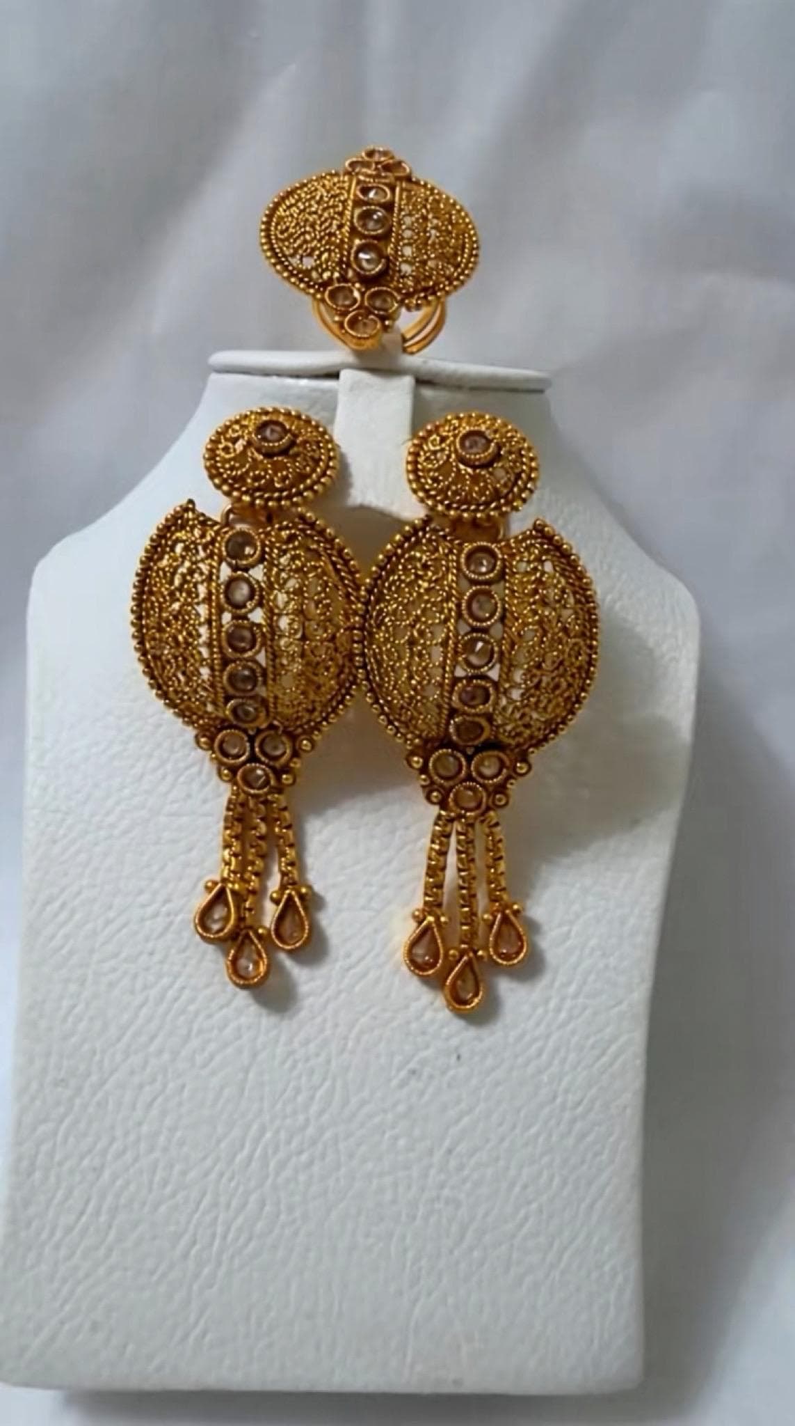 Hand made Antique Gold Earrings