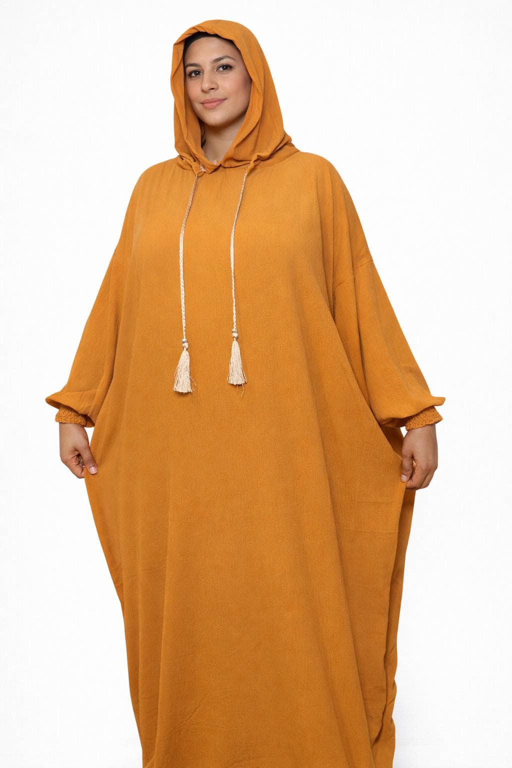 Free size casual daily wear Abaya – Loose Fit Prayer & Everyday Wear, Breathable lightweight Fabric - image 4