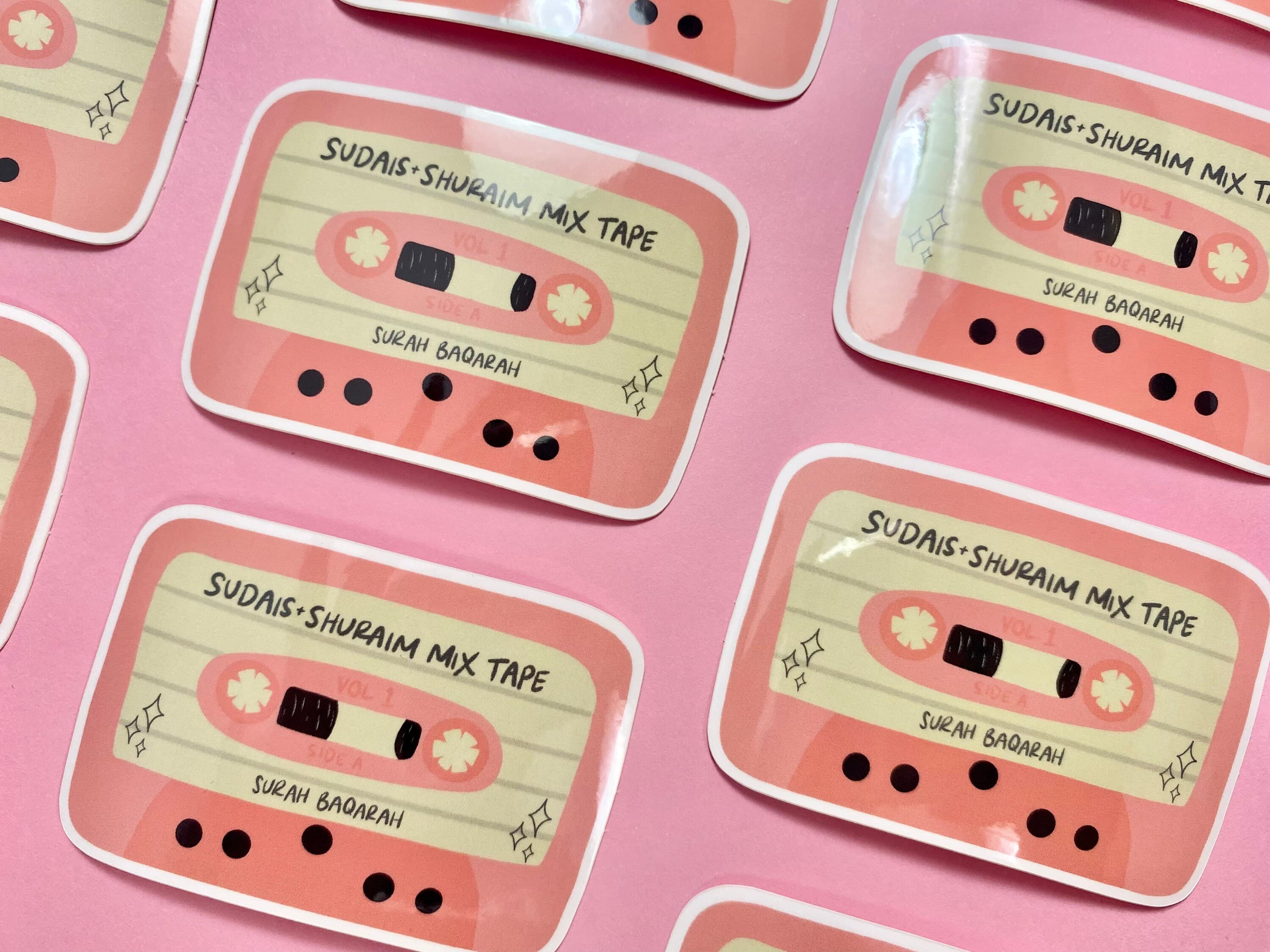 Retro Mix Tape Vinyl Sticker | Surah Baqarah Islamic Art - image 4