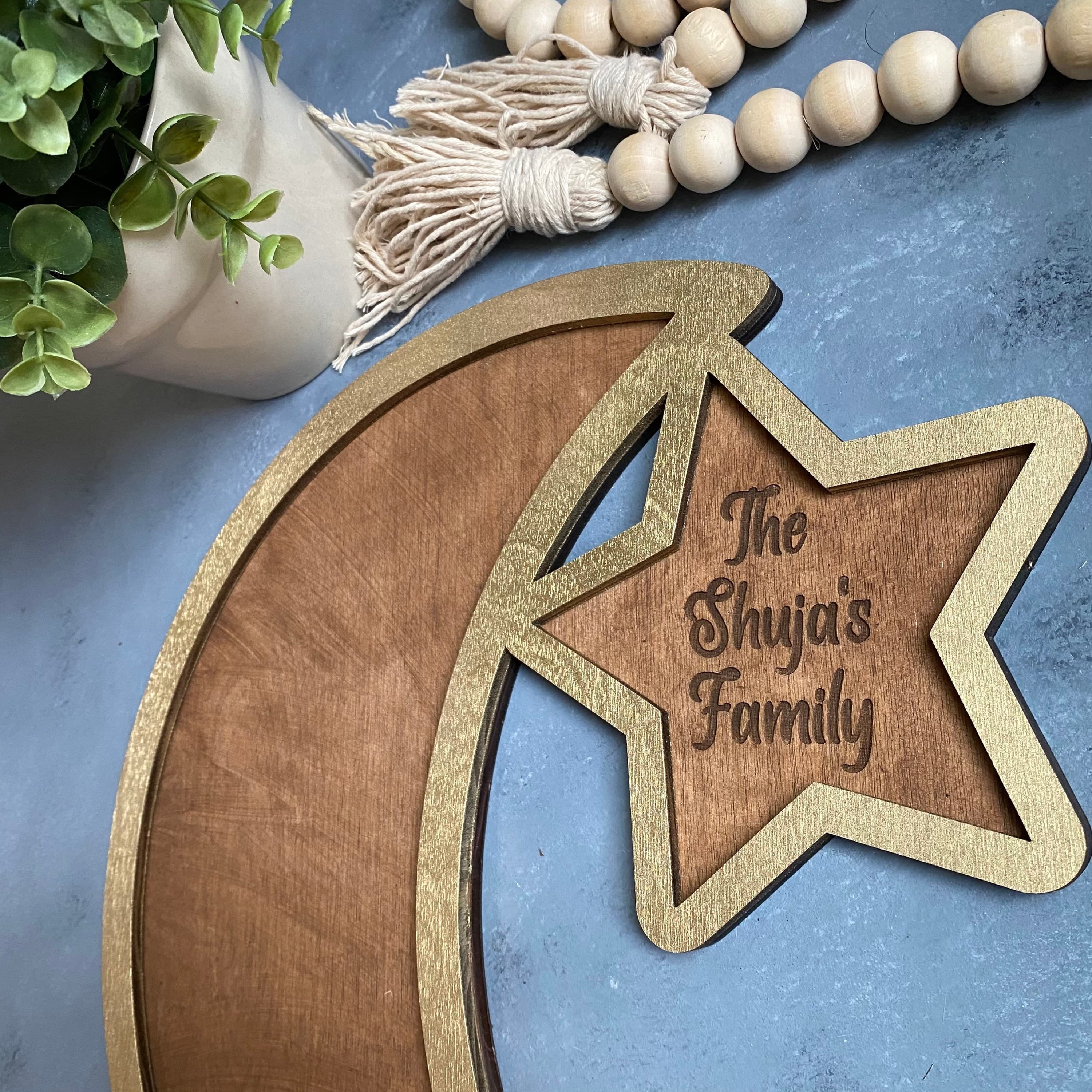 Moon and Star Ramadan Eid Tray, Ramadhan Decor, Eid Decor, Islamic gifts - image 5
