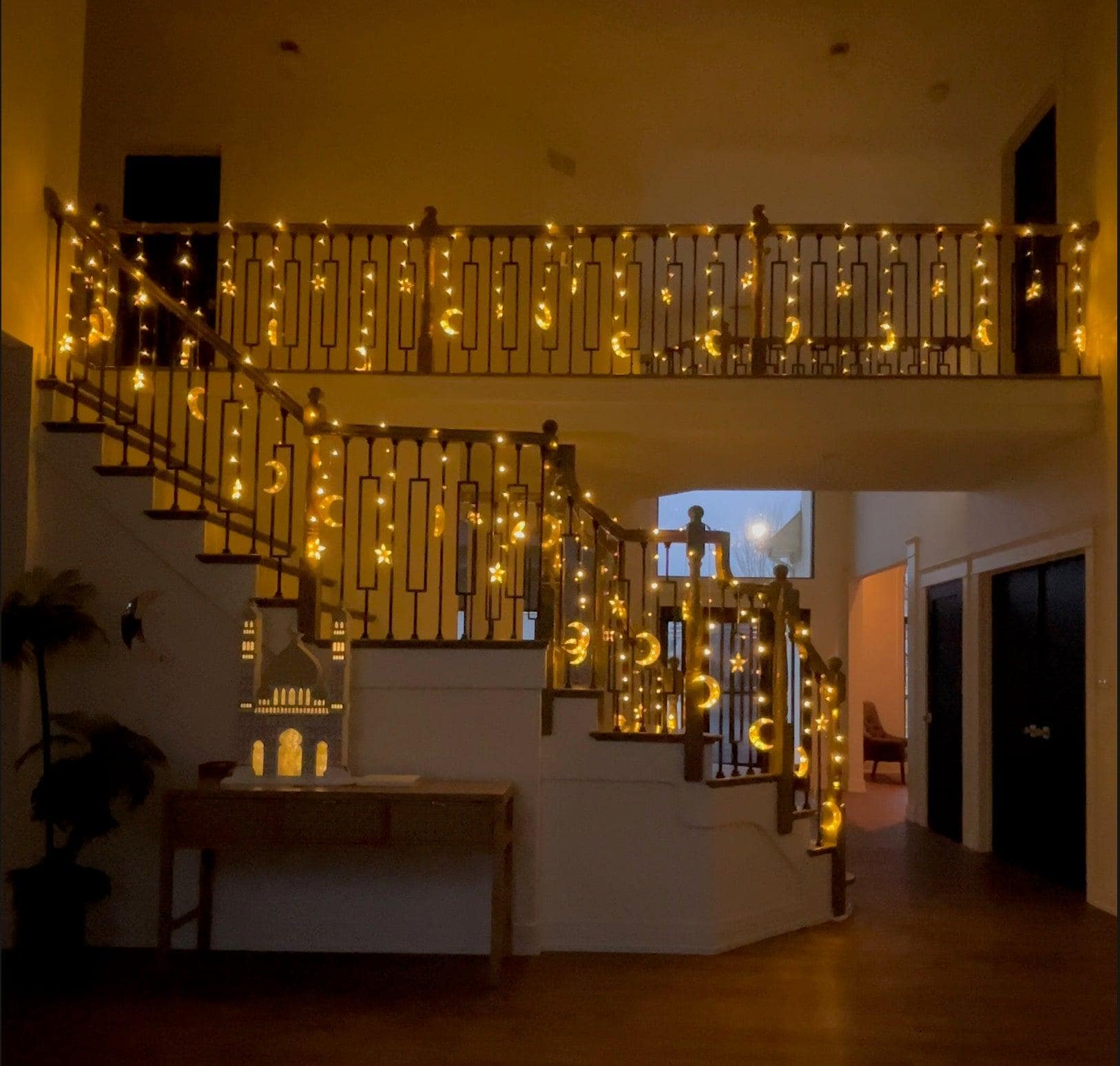 Moon & Star String Lights