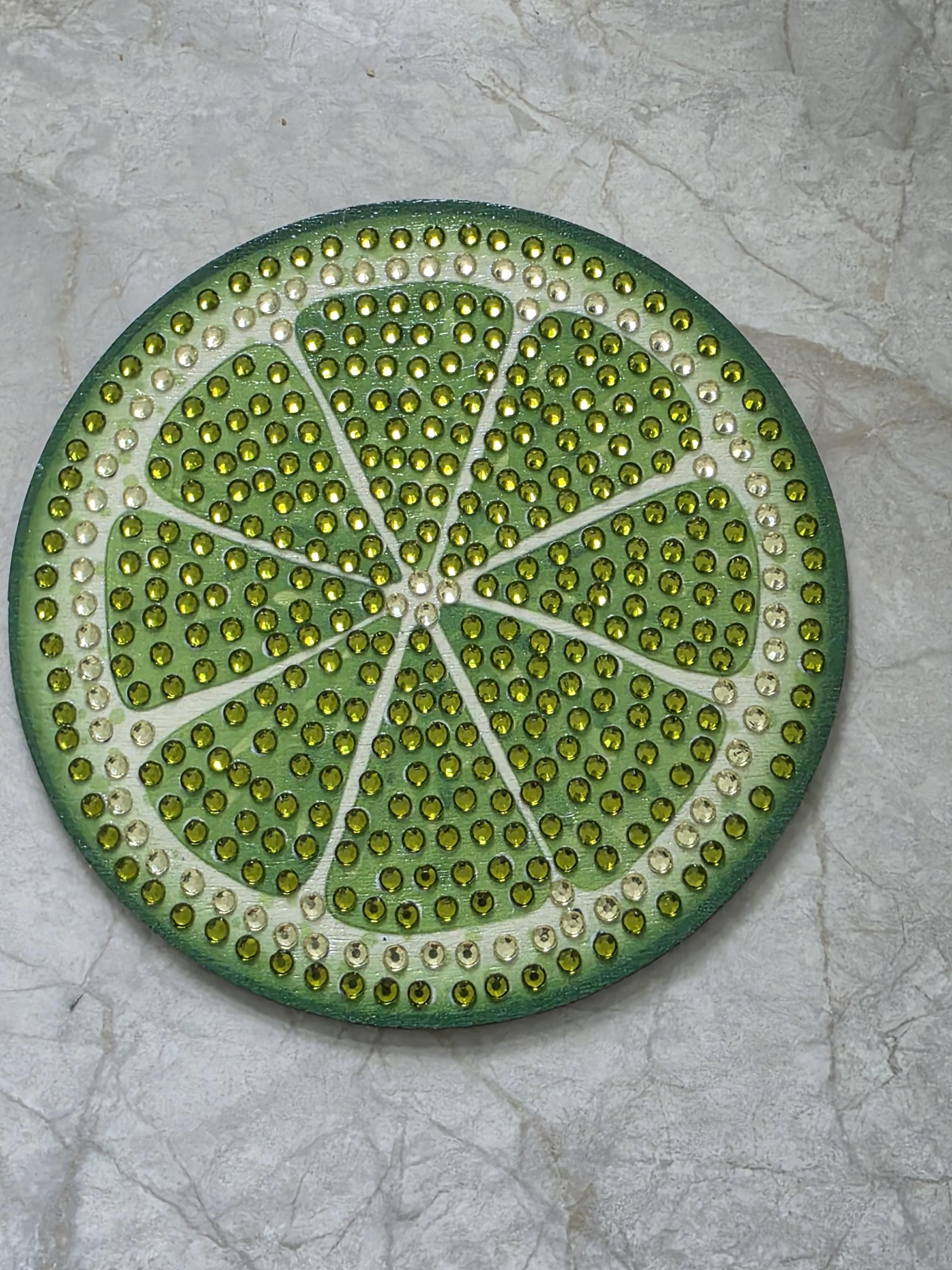 Coasters set - handmade diamond coaster 8pc