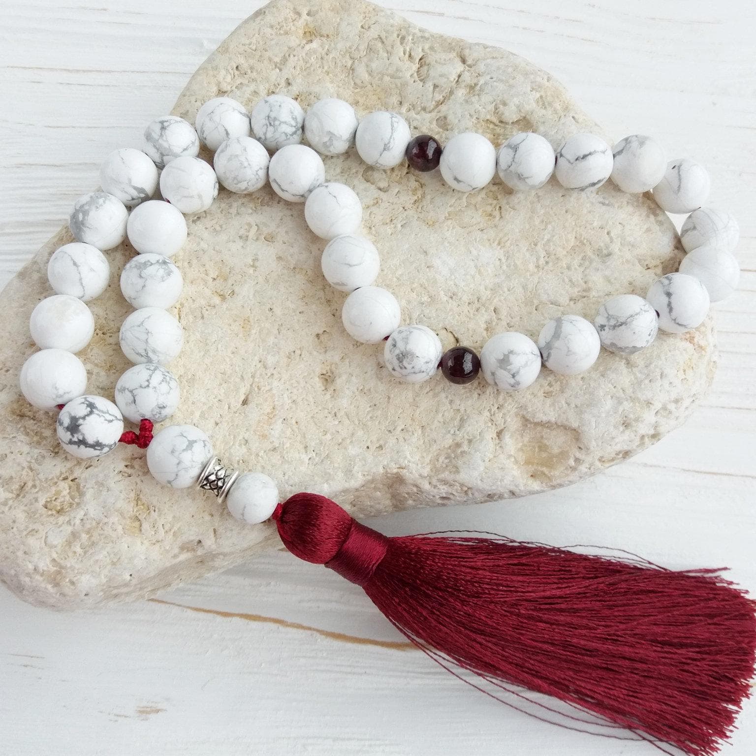 White tasbeeh 33 beads Prayer beads islamic Worry beads Tasbih 33 beads