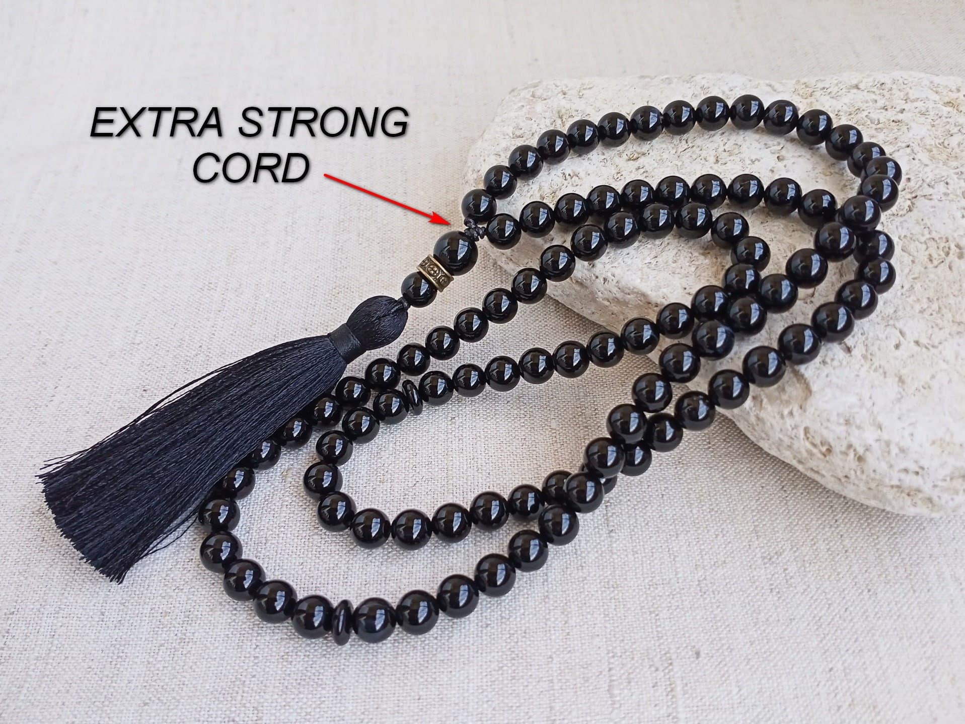 Tasbih 99 Black tasbeeh Tasbih necklace - image 4