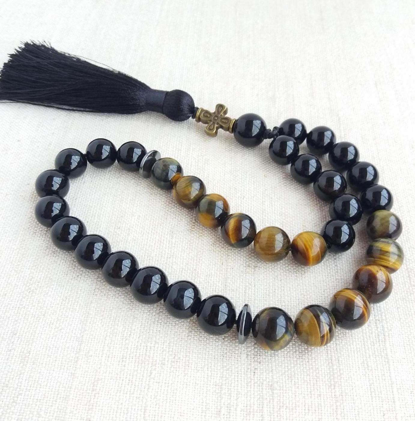 Christian prayer beads Orthodox prayer beads Rosary with cross