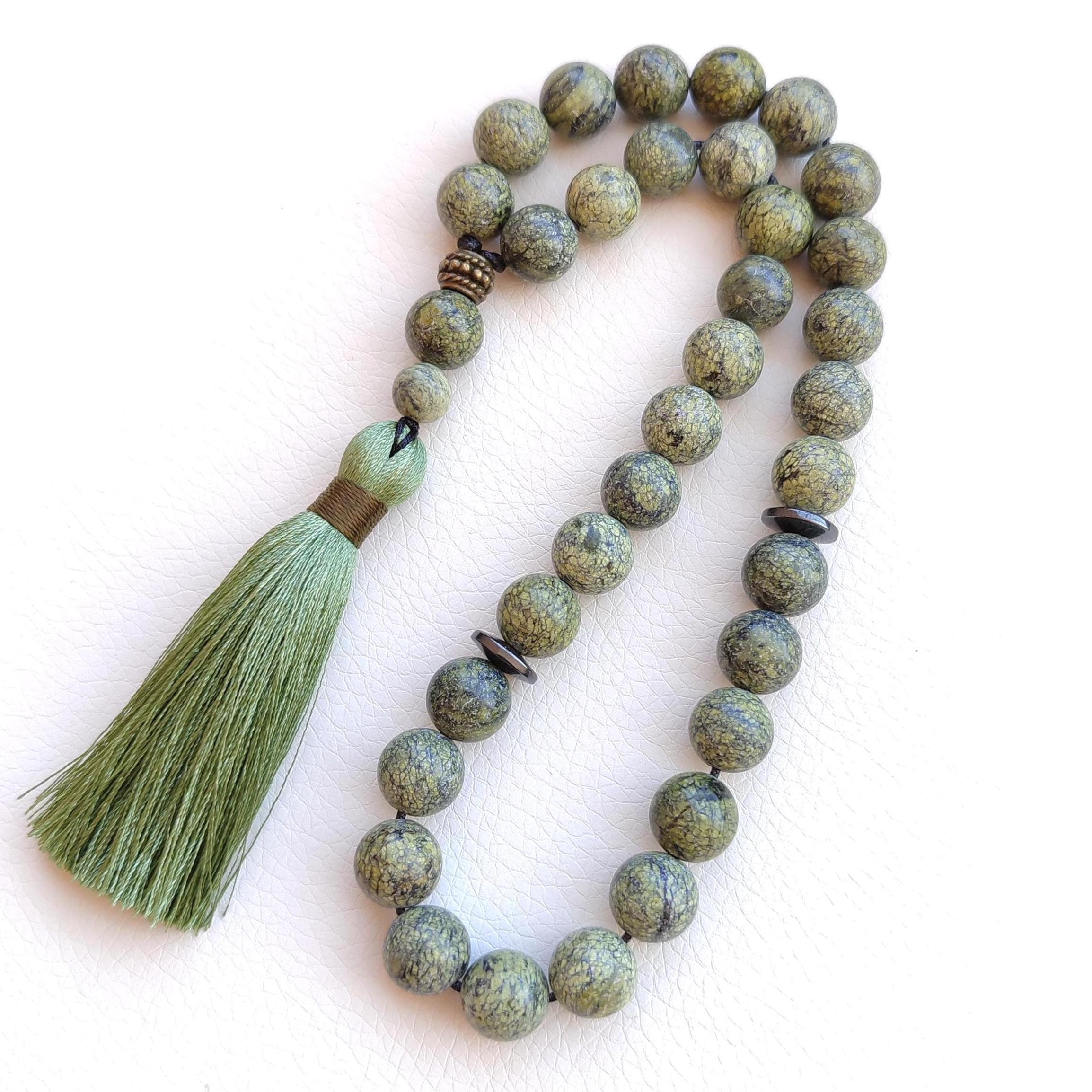 Tasbih 33 beads Muslim prayer beads with stones Worry beads