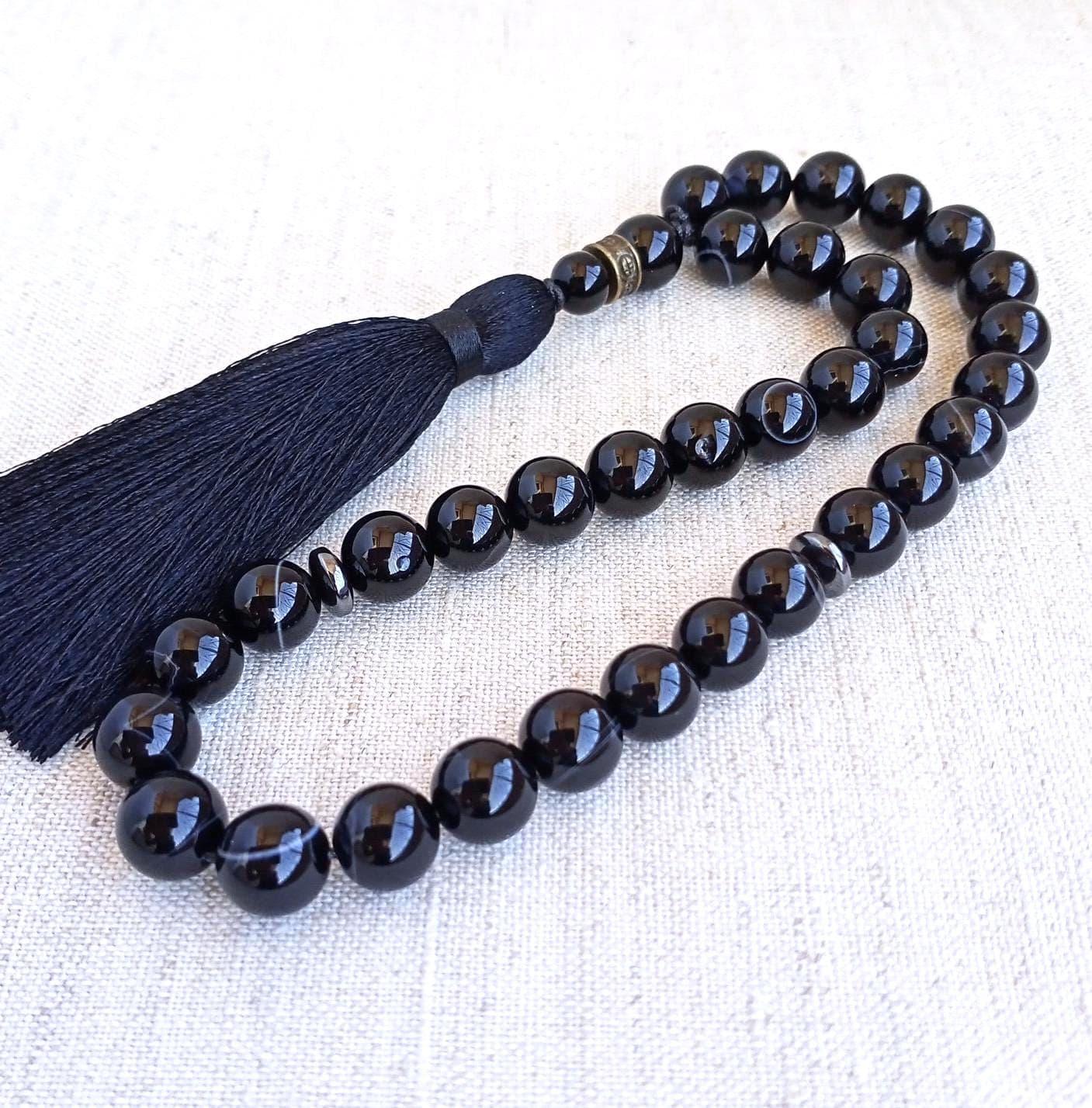 Black tasbih 33 Prayer beads islam Tasbeeh beads Worry beads