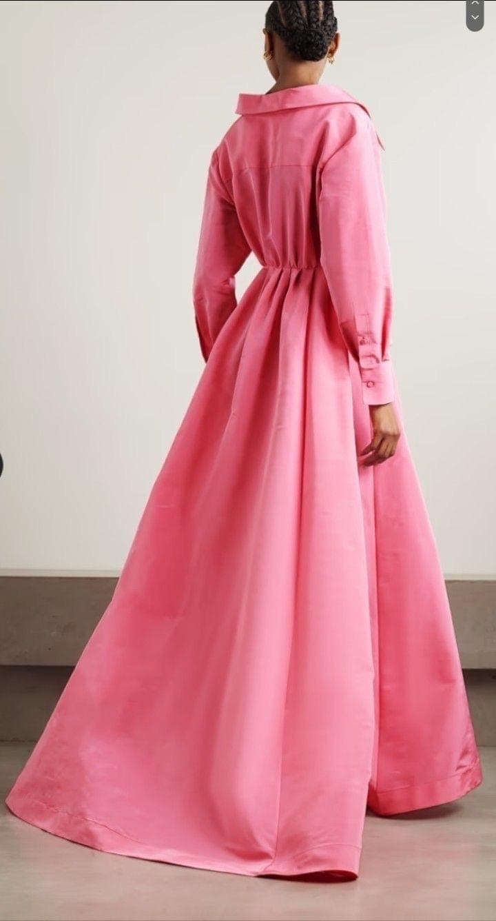 Pink taffeta Gown | Modest Taffeta Dress for Special Occasions | Modest fashion | custom made available | Taffeta modest gown - image 3