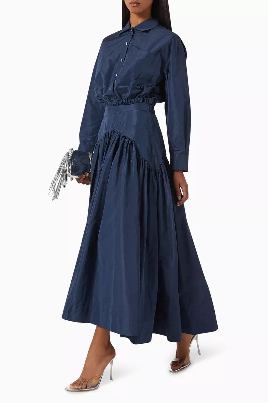 Taffeta 2 pcs set | Full skirt and shirt top | | Tzinut Fashion | Modest Gown | Shabbat outfits | Custom made available | - image 3