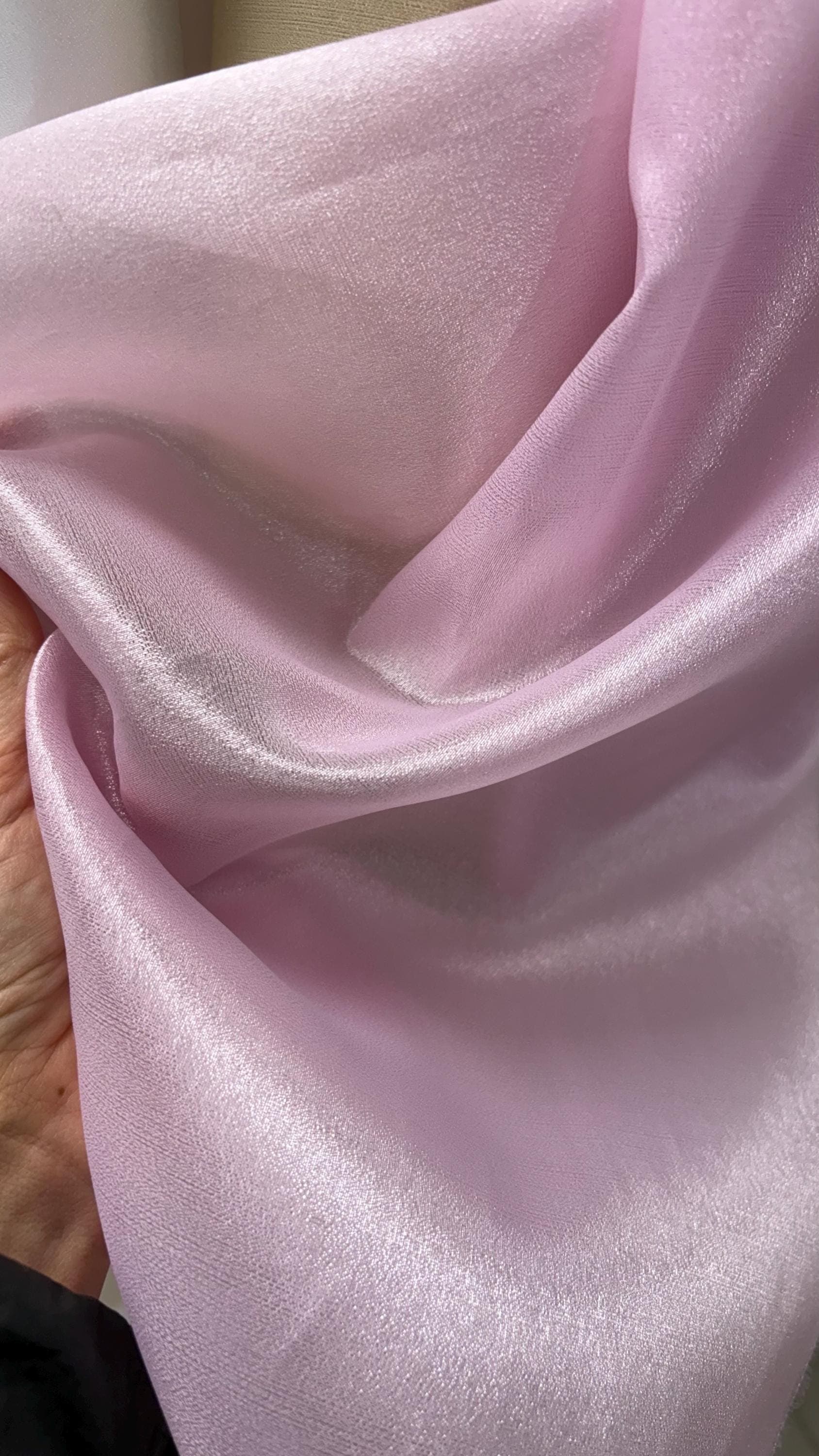 Champagne Satin Wrap Mini Dress, Statement Sleeves, Evening Outfit - image 2