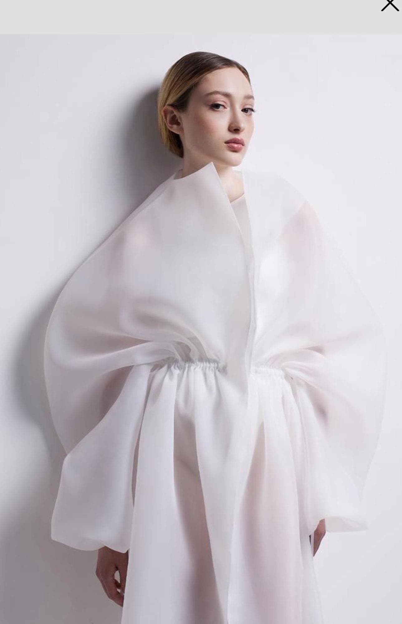 Organza blouse coat | Can be lined  | modest top | Tzinut clothing | Minimalist design | Custom made| Top Layer