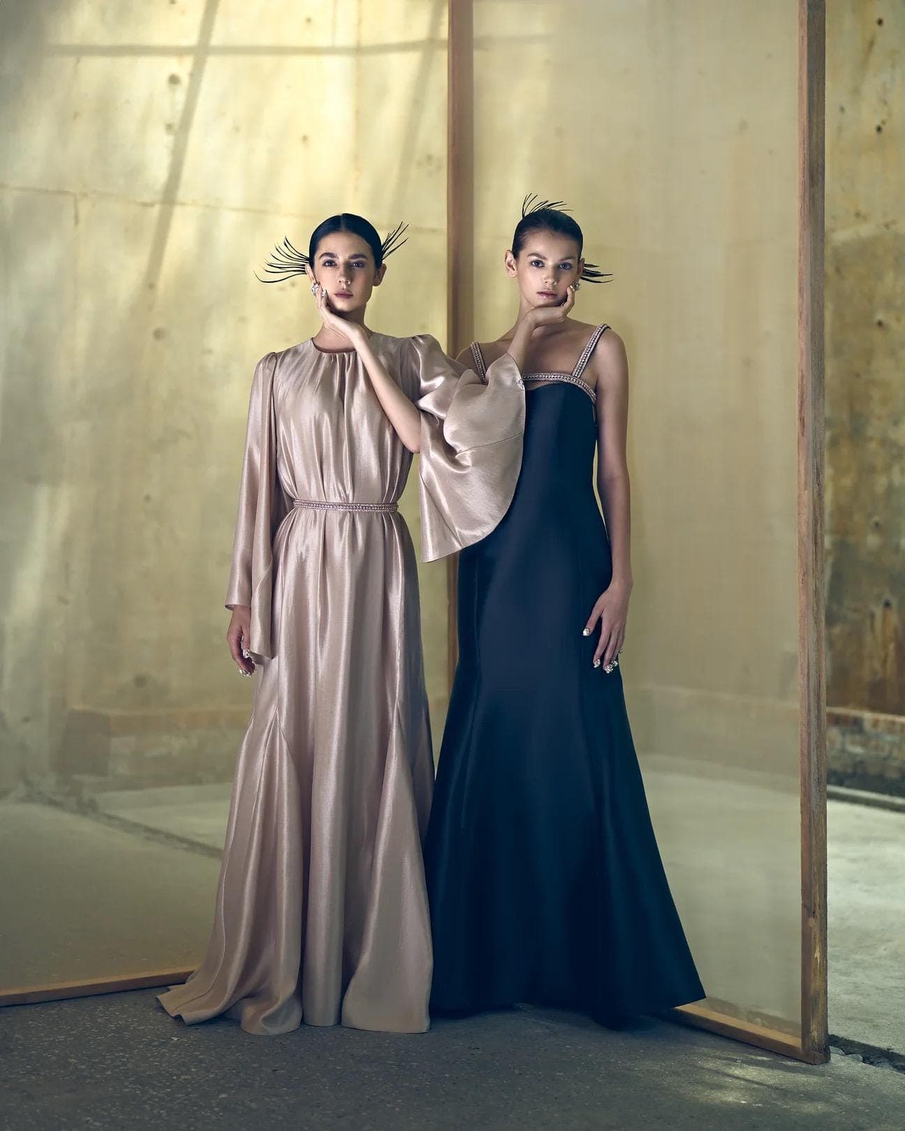 Crepe Satin A-line Gown | Modest Fashion | Tzinut outfits | Shabbat dress | Taffeta clothing | Customisable - image 3
