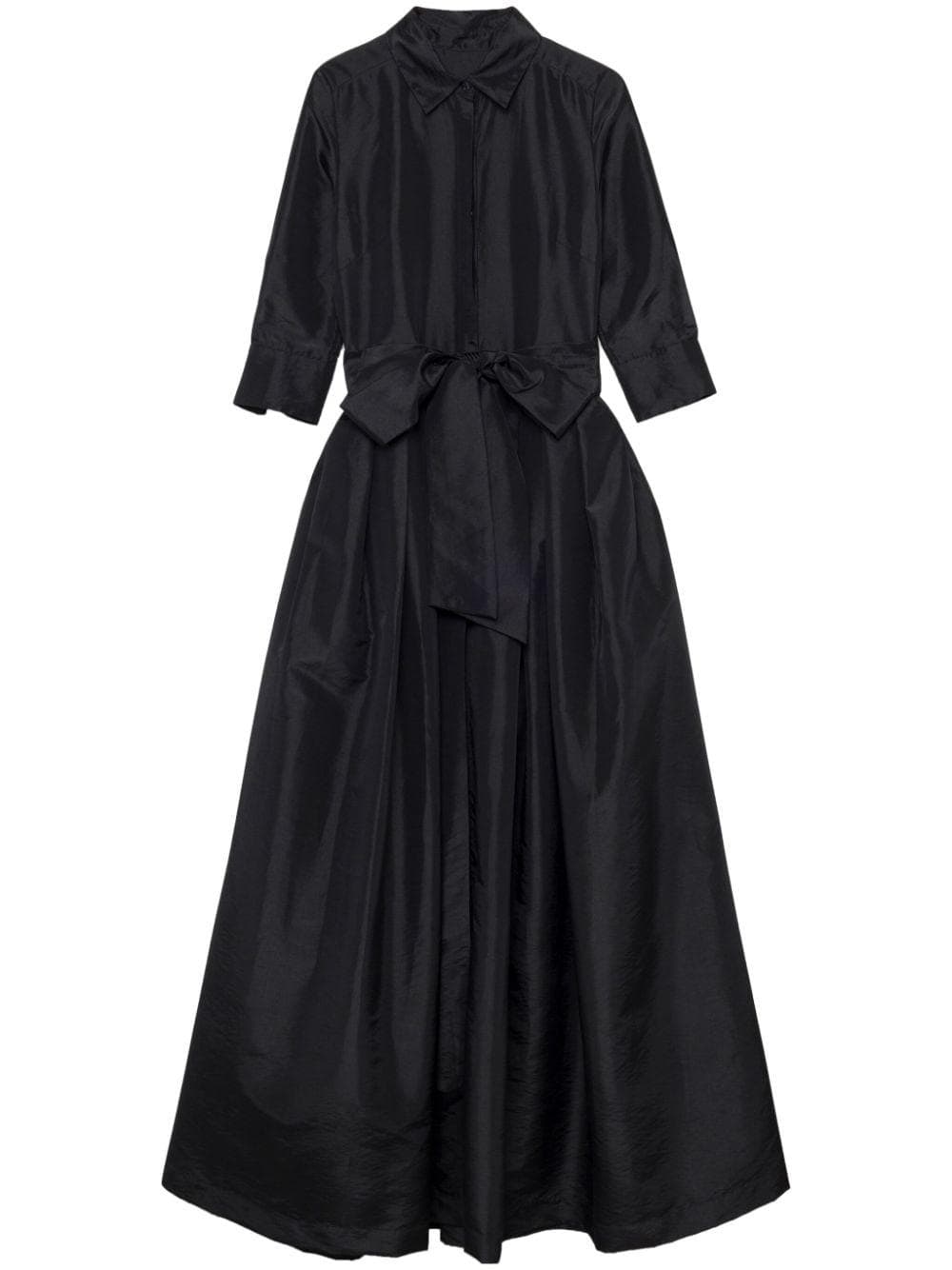 Black taffeta maxi dress | Buttoned shirt dress | Modest fashion | Modest Dress | Customisable | More colours available | Tzinut outfits - image 5