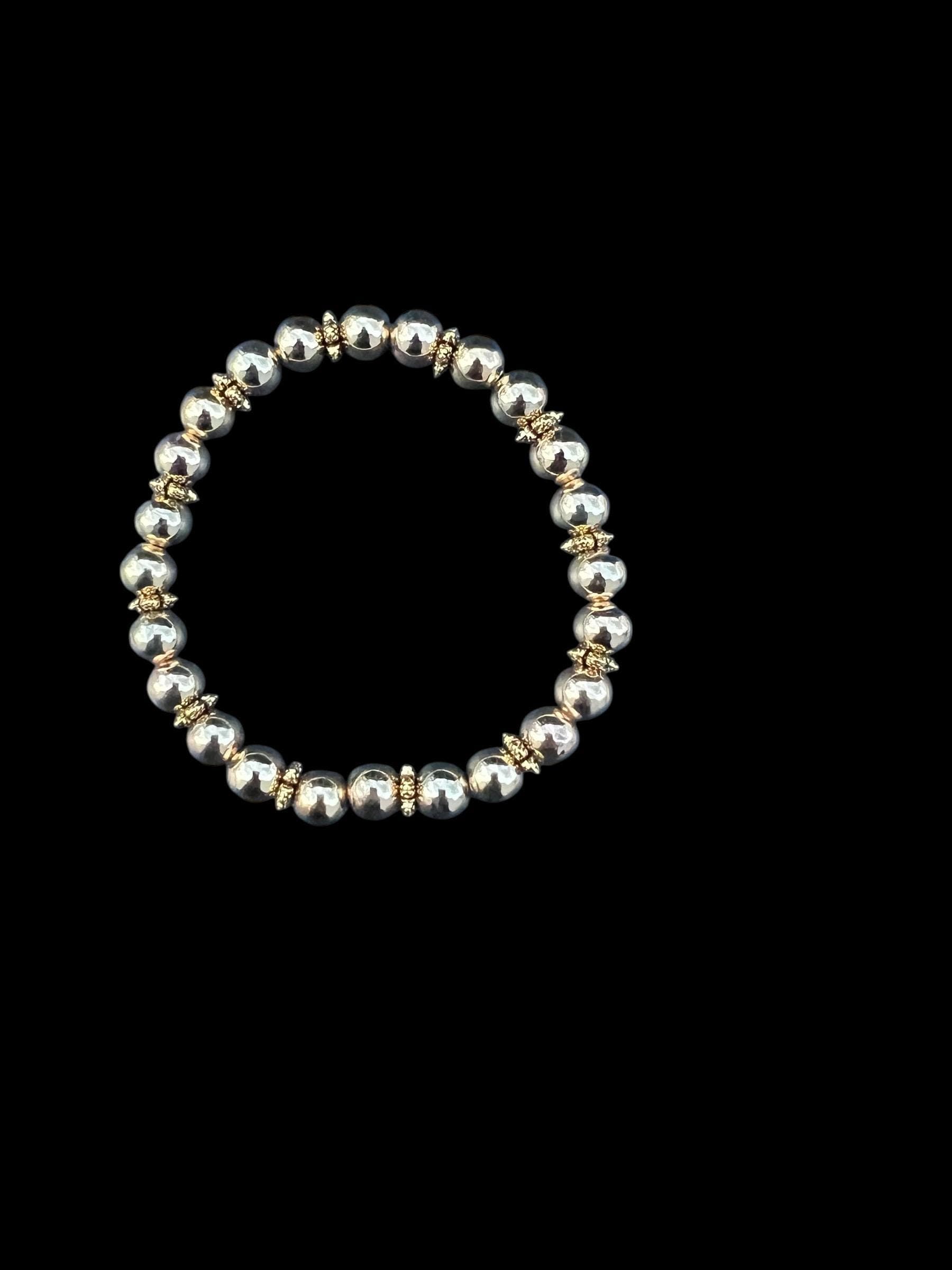 Beaded Bracelet Set with Hijab Pin-Beaded Stretch Bracelet-Hijab Pin-Muslim Women's Accessory-Handmade Beaded Bracelet-Gift for Her - image 4